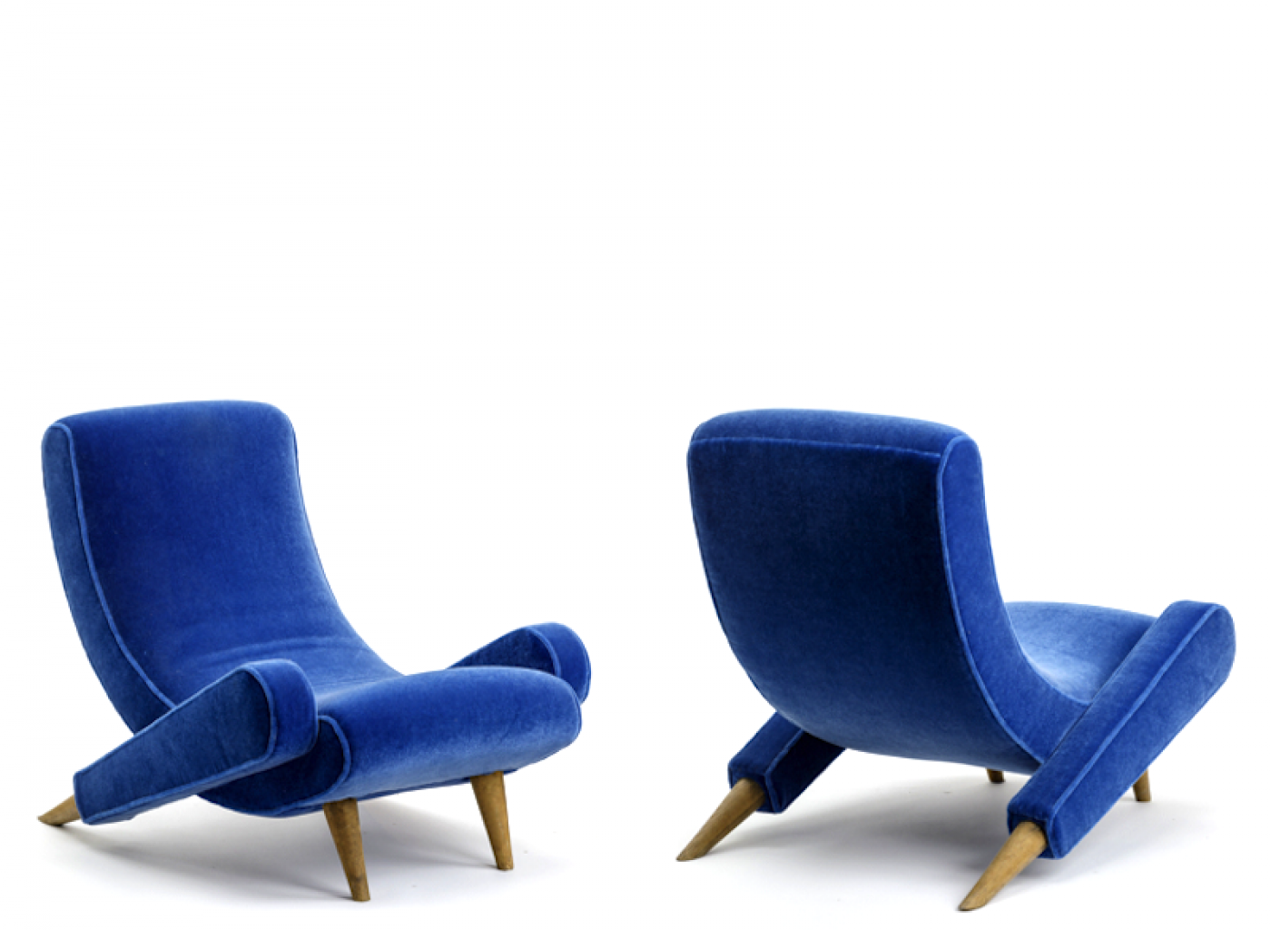 Jean Royère - Jean Royere Pair Of Documented Lounge Chairs Model "Varsano"