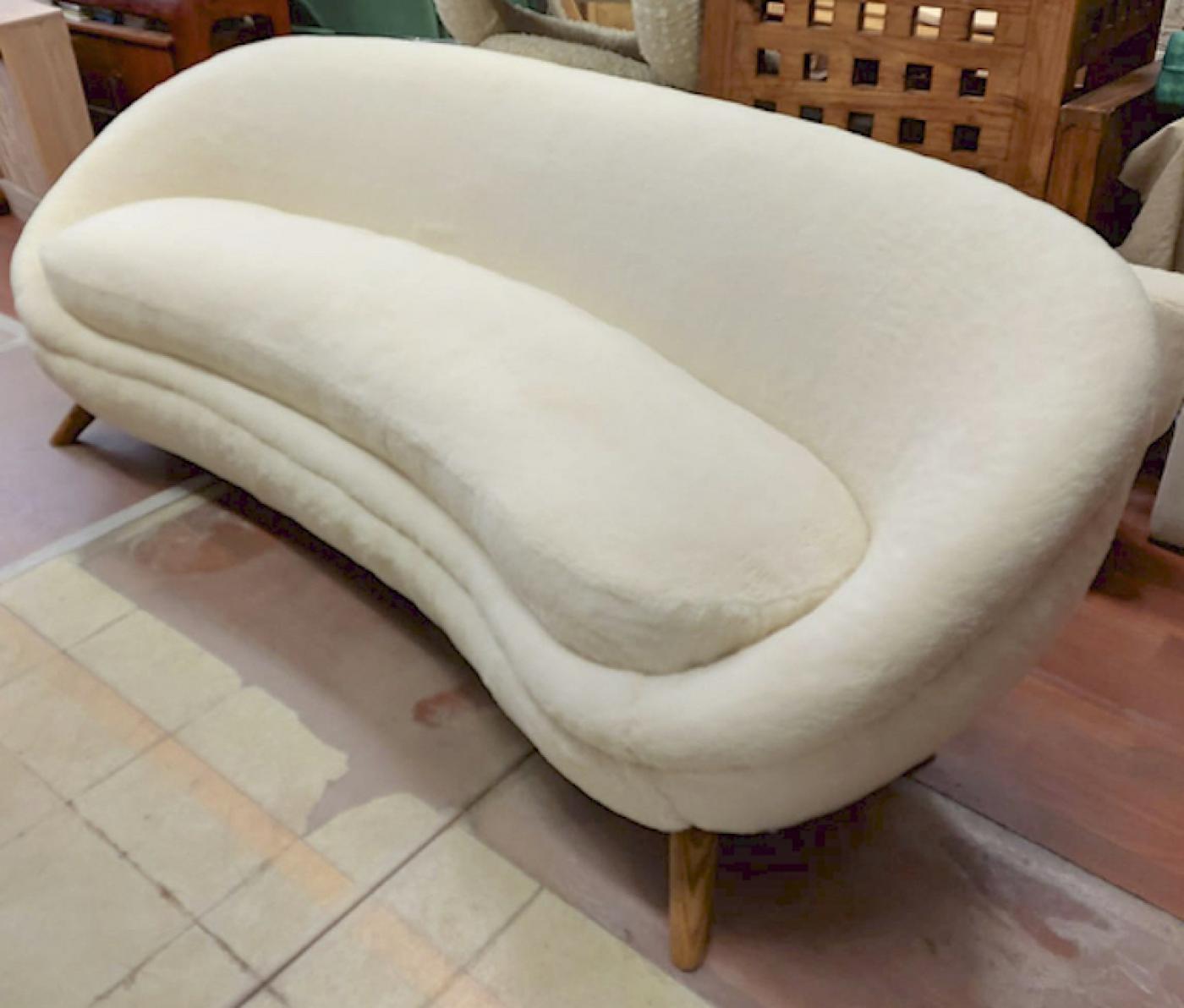 Jean Royère - Jean Royere Rarest Documented Genuine Big Couch Model "oeuf"