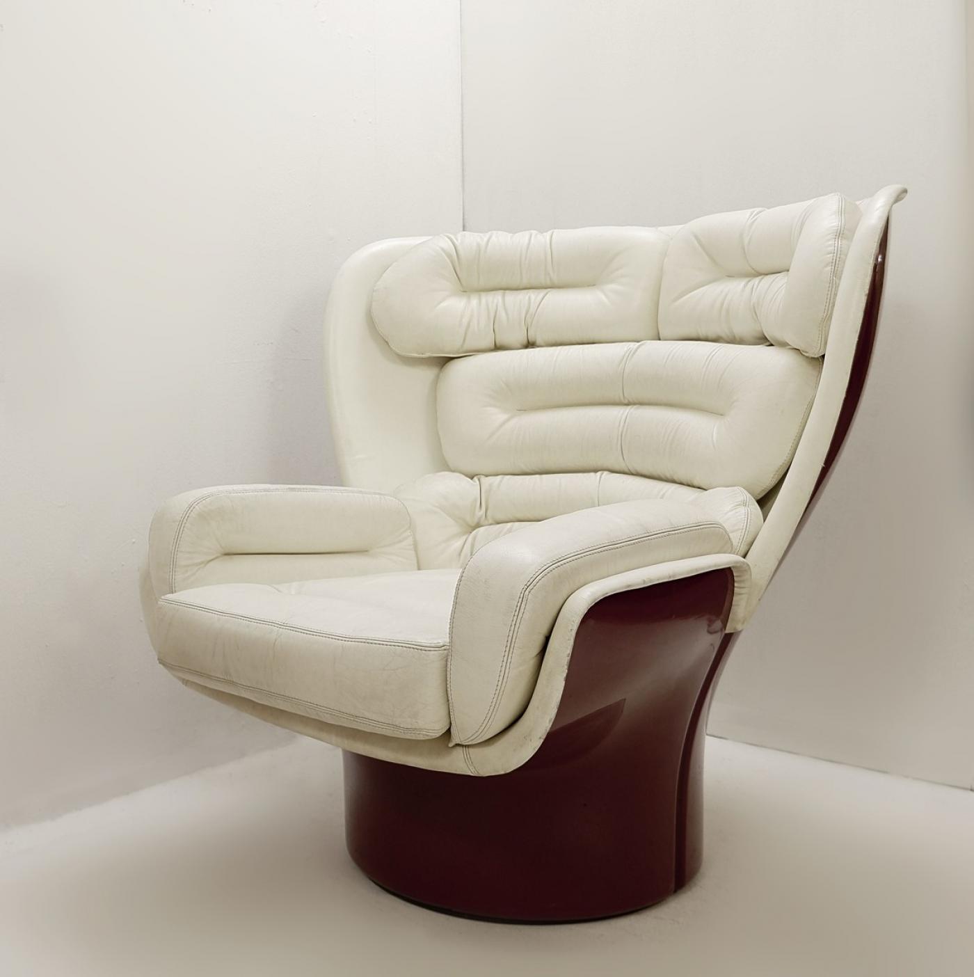 Joe Colombo - Swivel Lounge Chair By Joe Colombo Model 