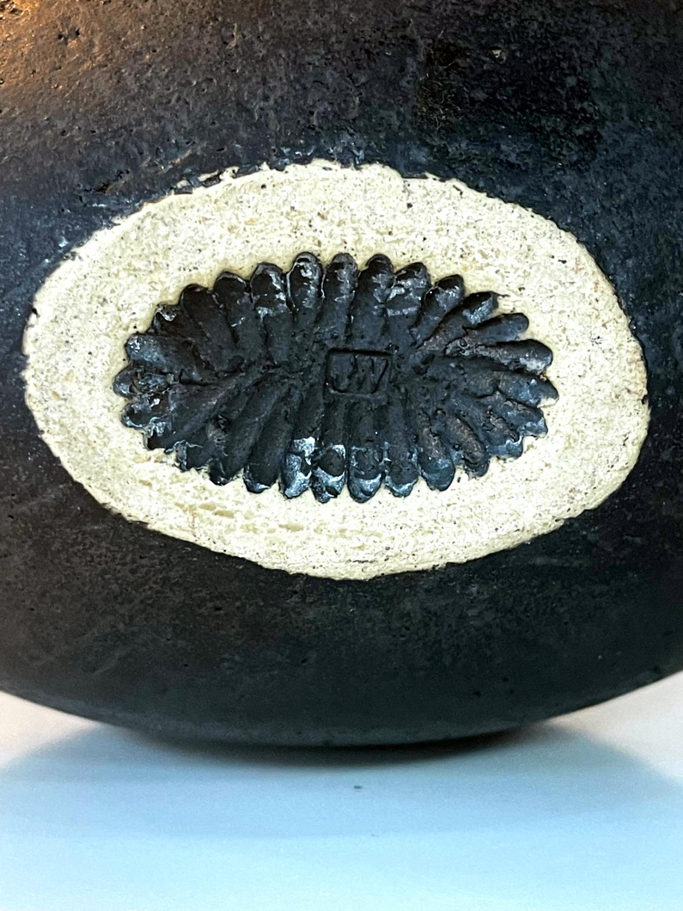 John Ward - Ceramic Oval Vessel by British Studio Potter John Ward