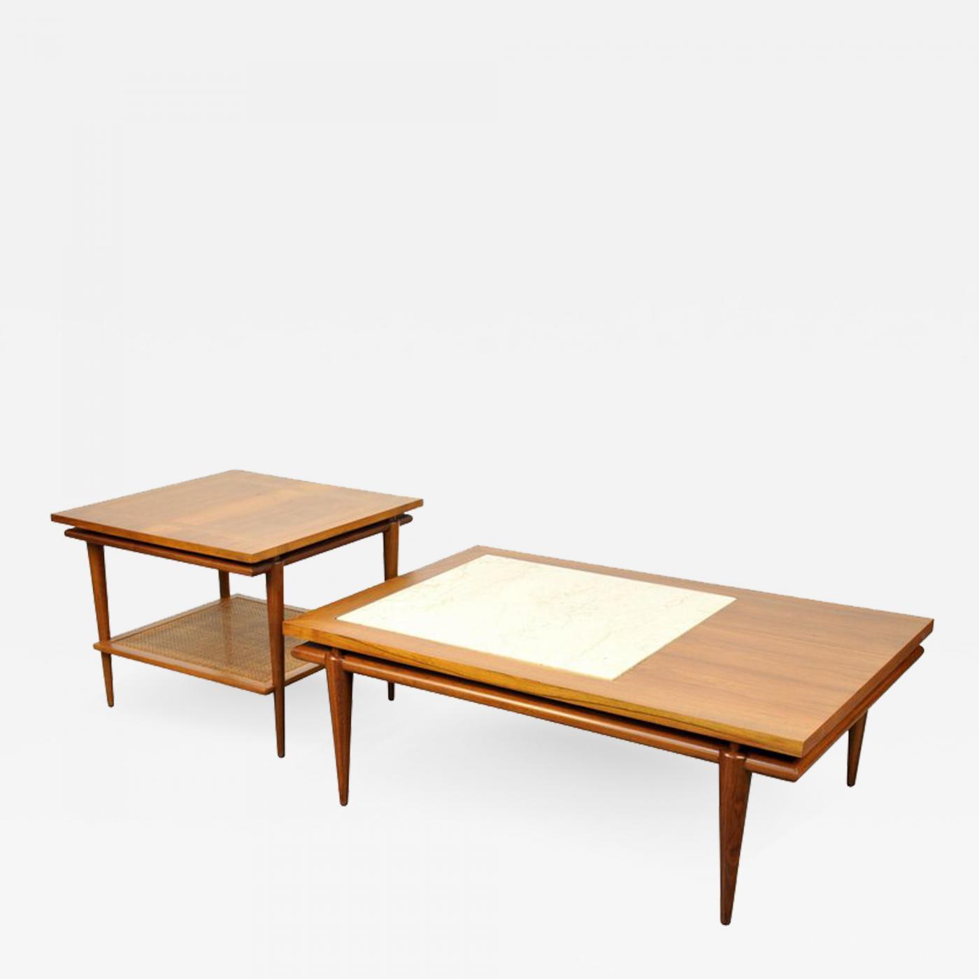 John Widdicomb Mid Century Coffee And Side Table Set