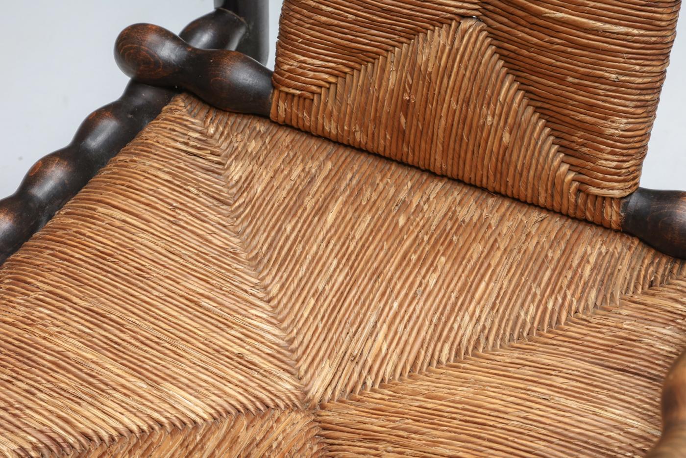 Josef Zotti Jugendstil Josef Zotti Dark Ebonized Chair 1911