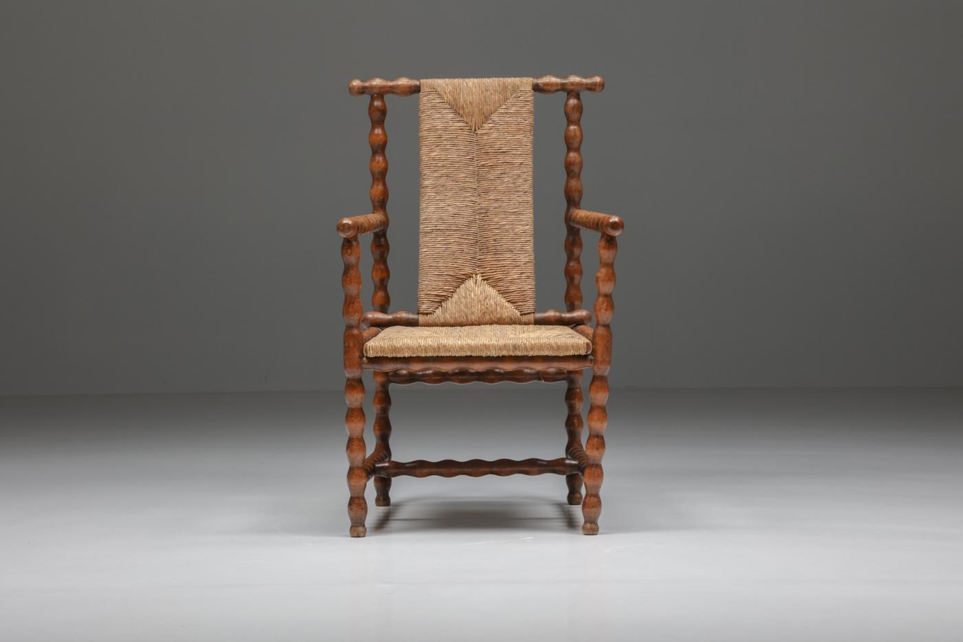 Josef Zotti Jugendstil Josef Zotti Light Ebonized Chair 1911