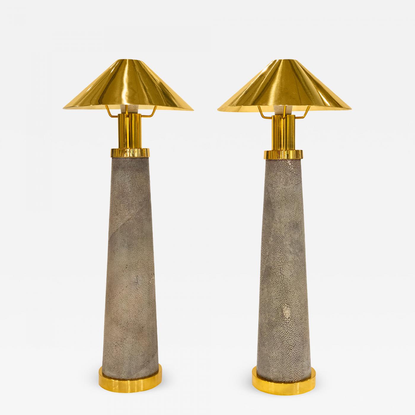 Pair of Shagreen Lamps Pair of Shagreen Lamps