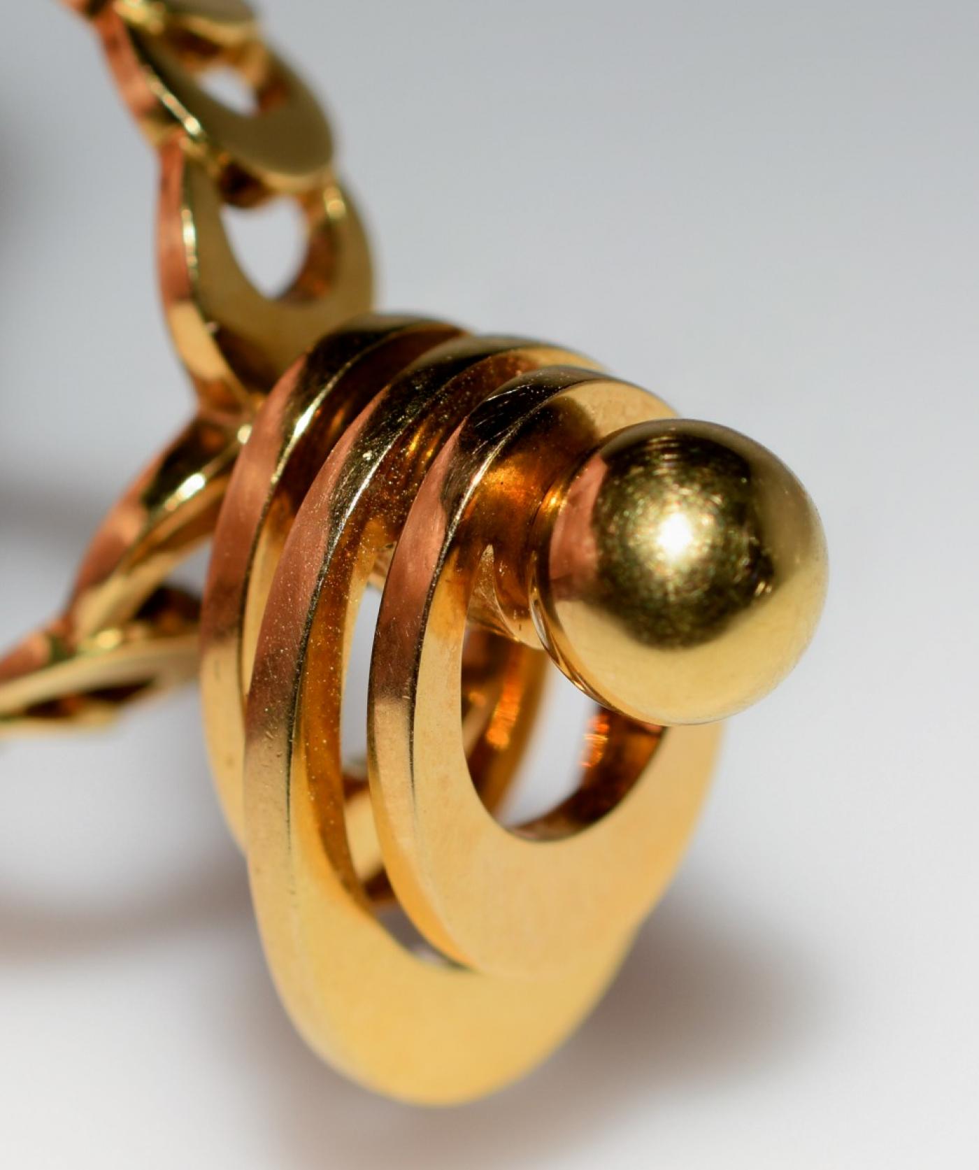 Kinetic Spinning Gold Ring