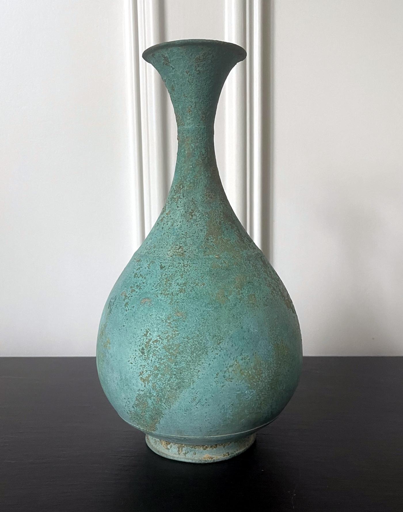 Korean Bronze Bottle Goryeo Dynasty