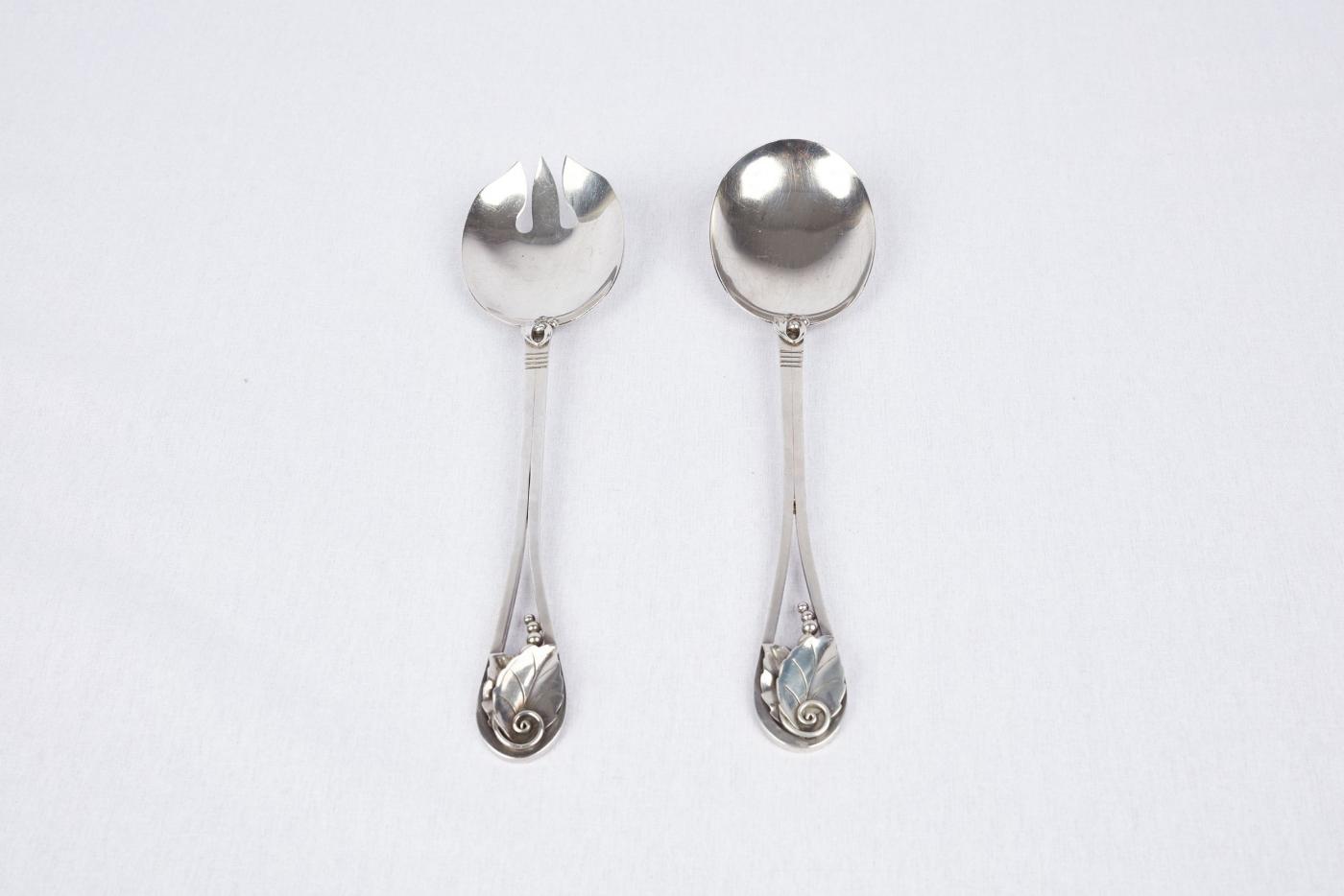 LARGE JENSEN SALAD SET / SERVERS By LaPAGLIA