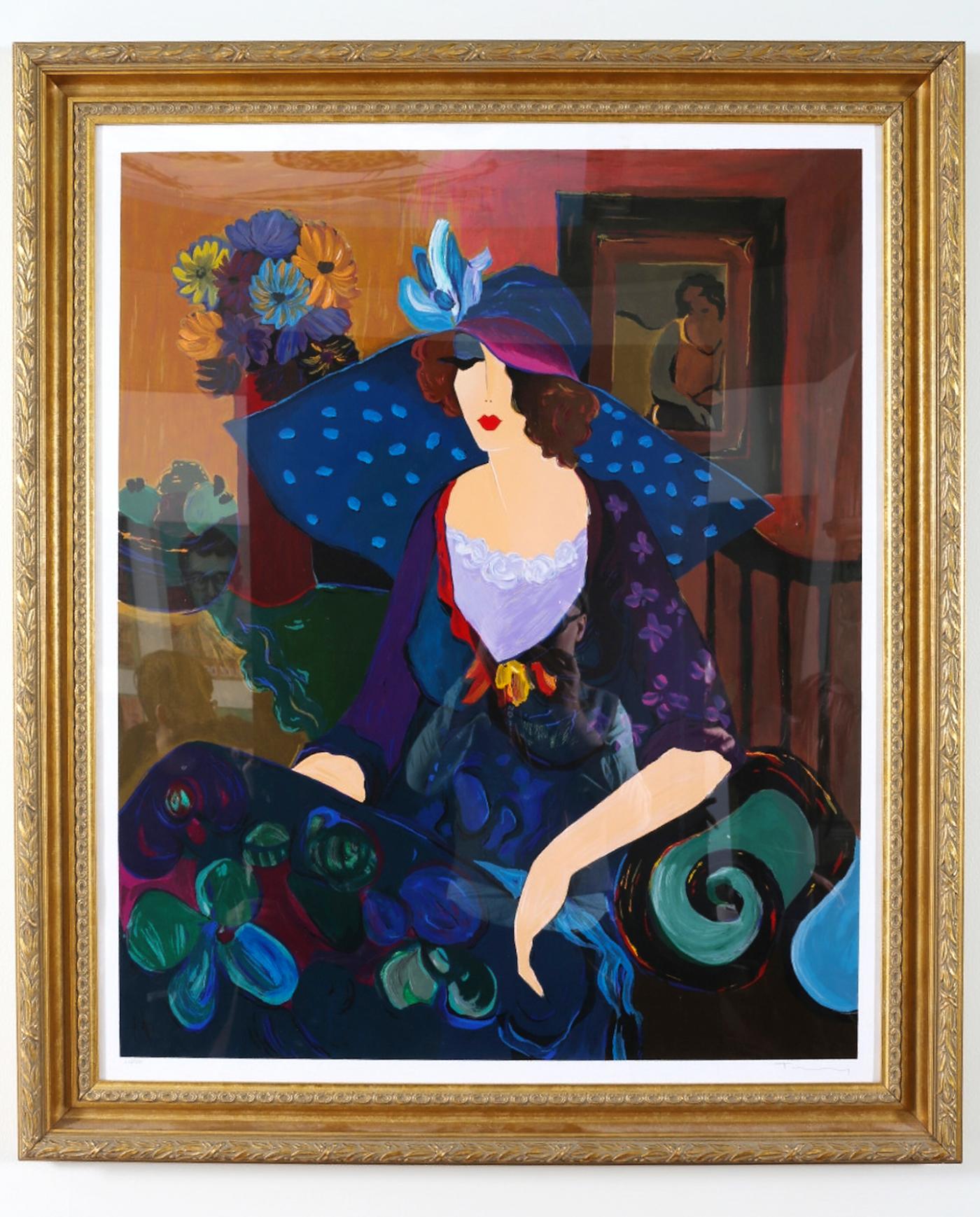 Itzchak Tarkay - Large Giltwood Frame Itzchack Tarkay Serigraph Signed ...