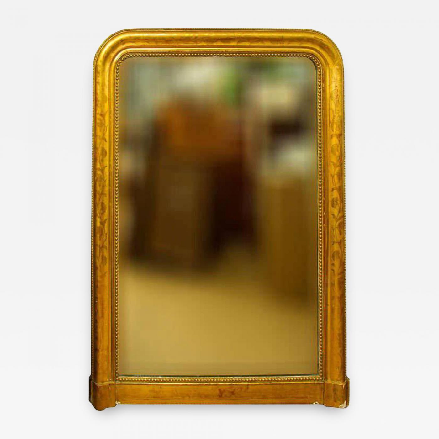 Large Giltwood Louis Philippe Style Wall Mirror With Foliage Detail Listings Furniture Mirrors Wall Large Giltwood Louis Philippe