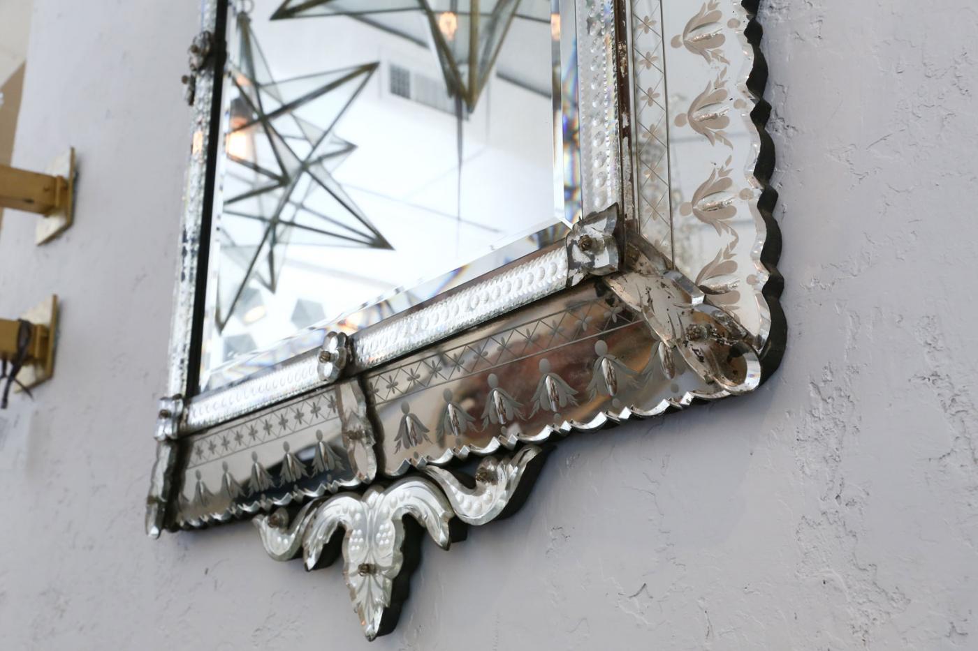 Large Rectangular Venetian Mirror