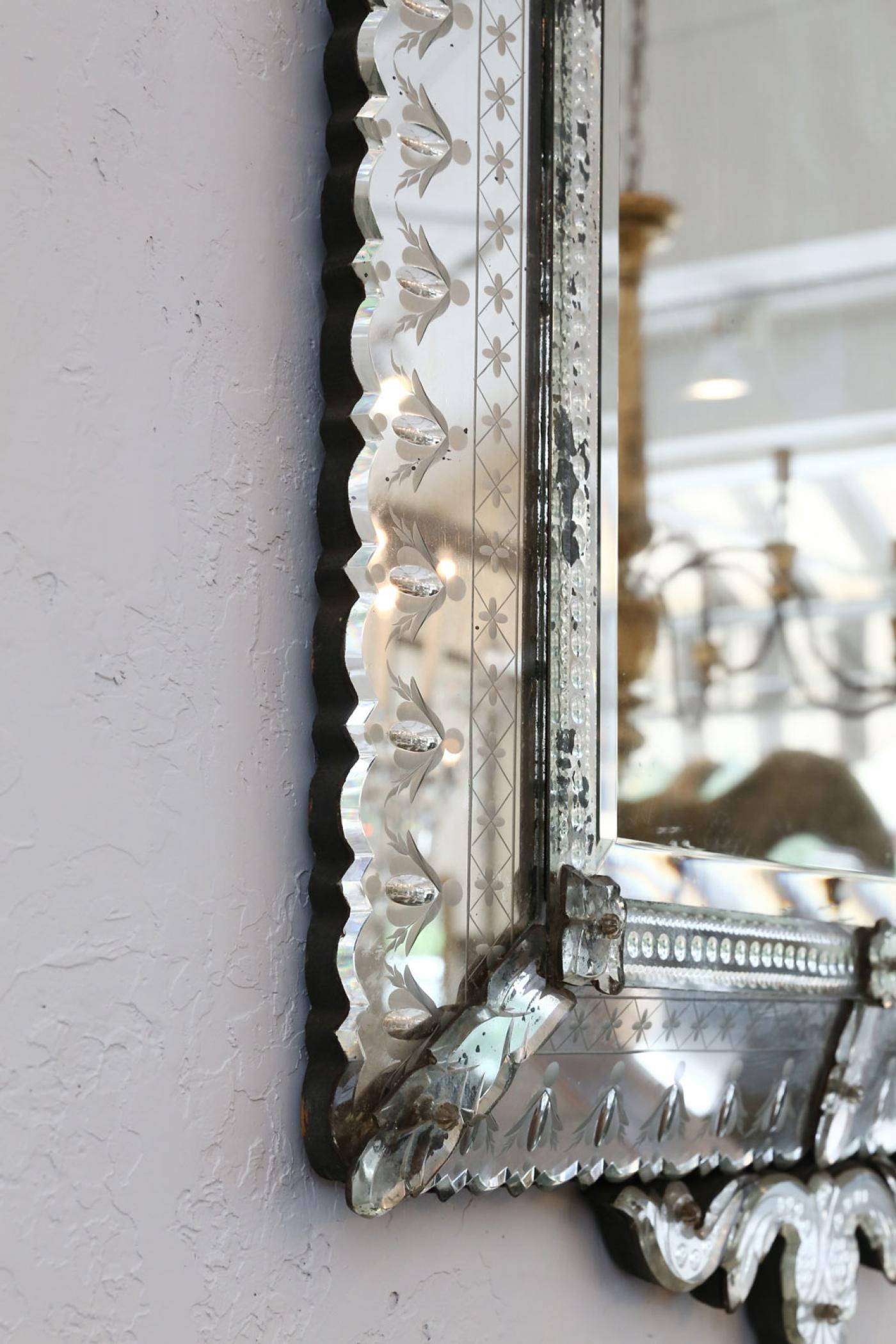 Venetian Mirror With Architectural Details