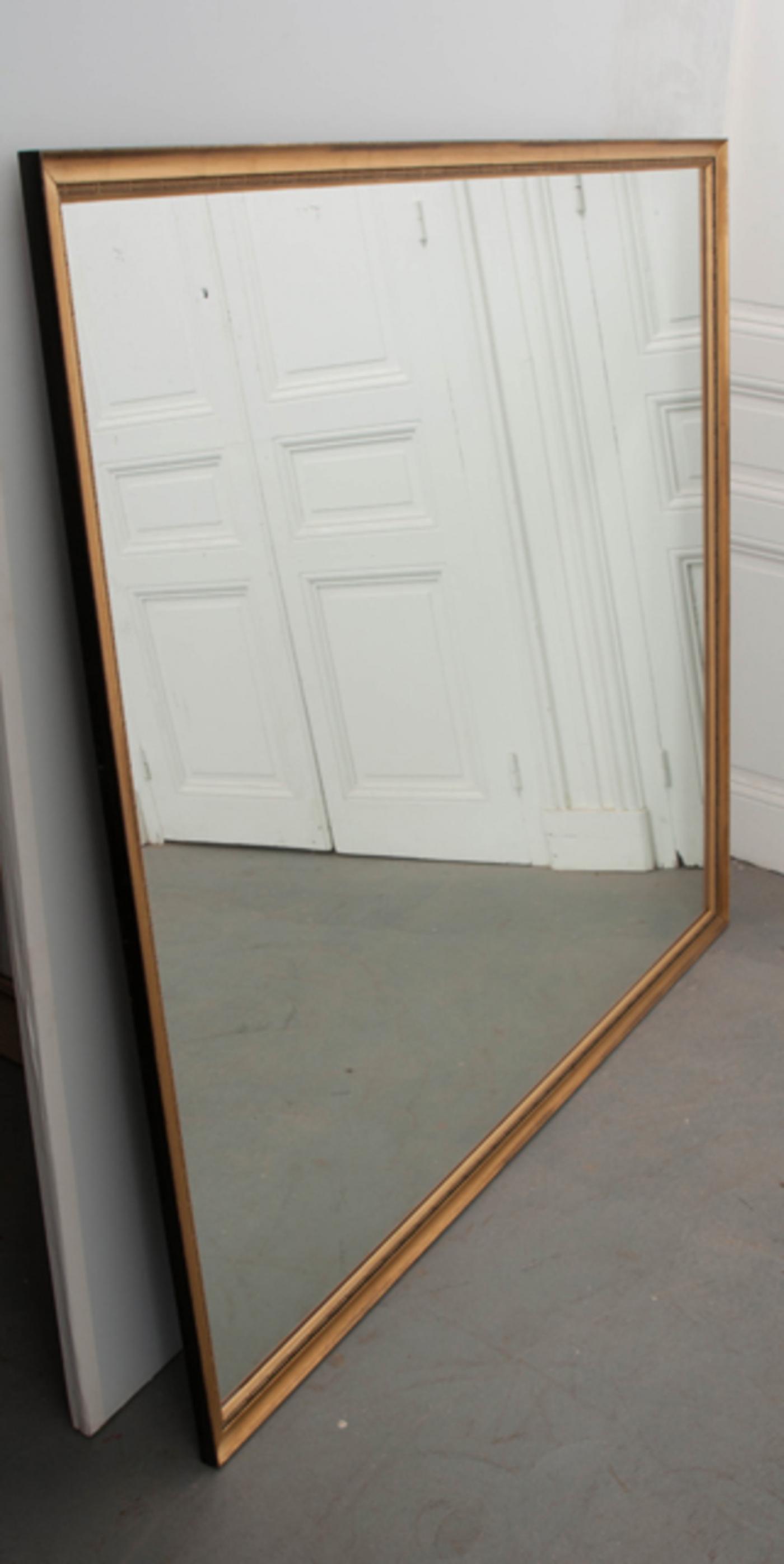 Large Reproduction Gold Framed Mirror