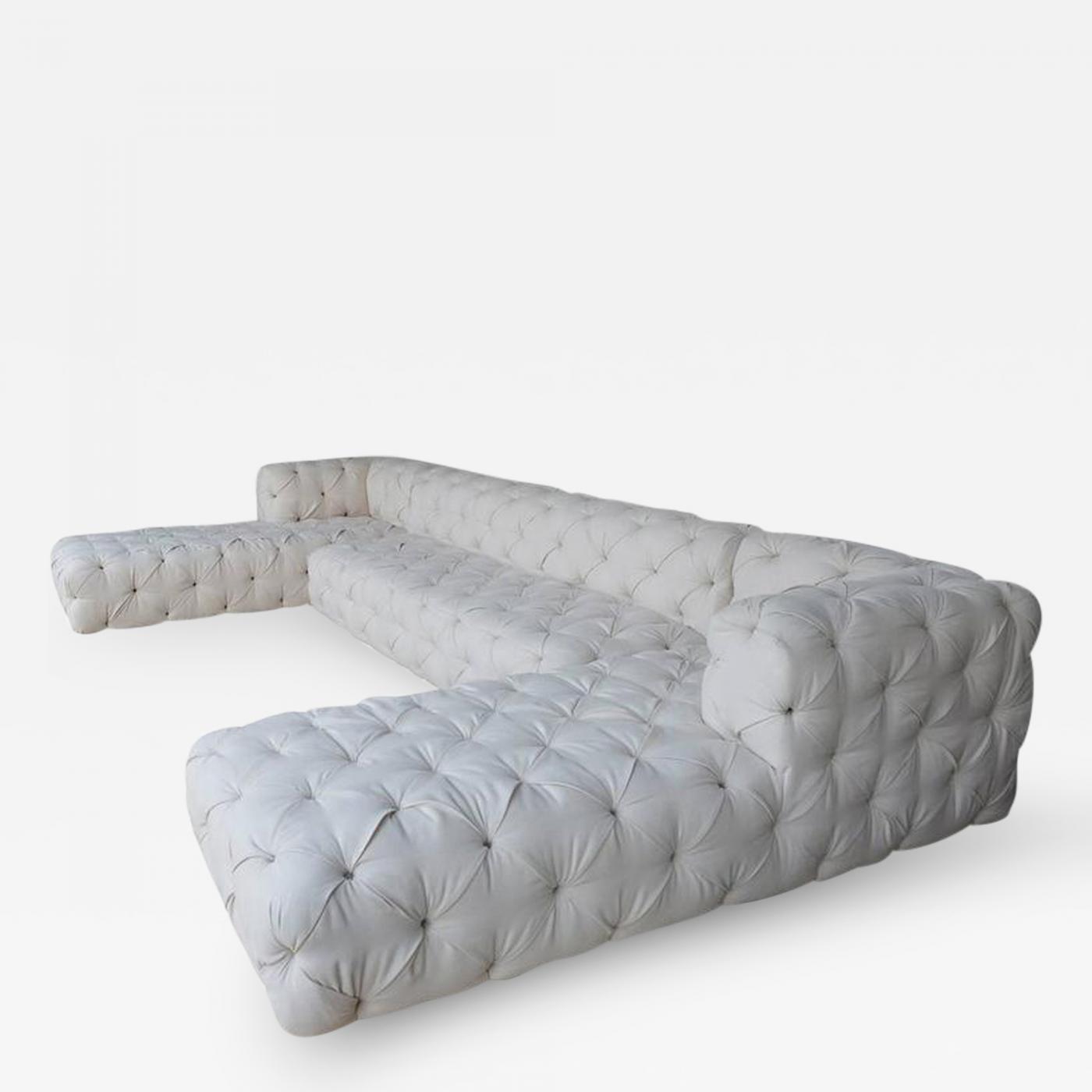 Large Tufted Sofa
