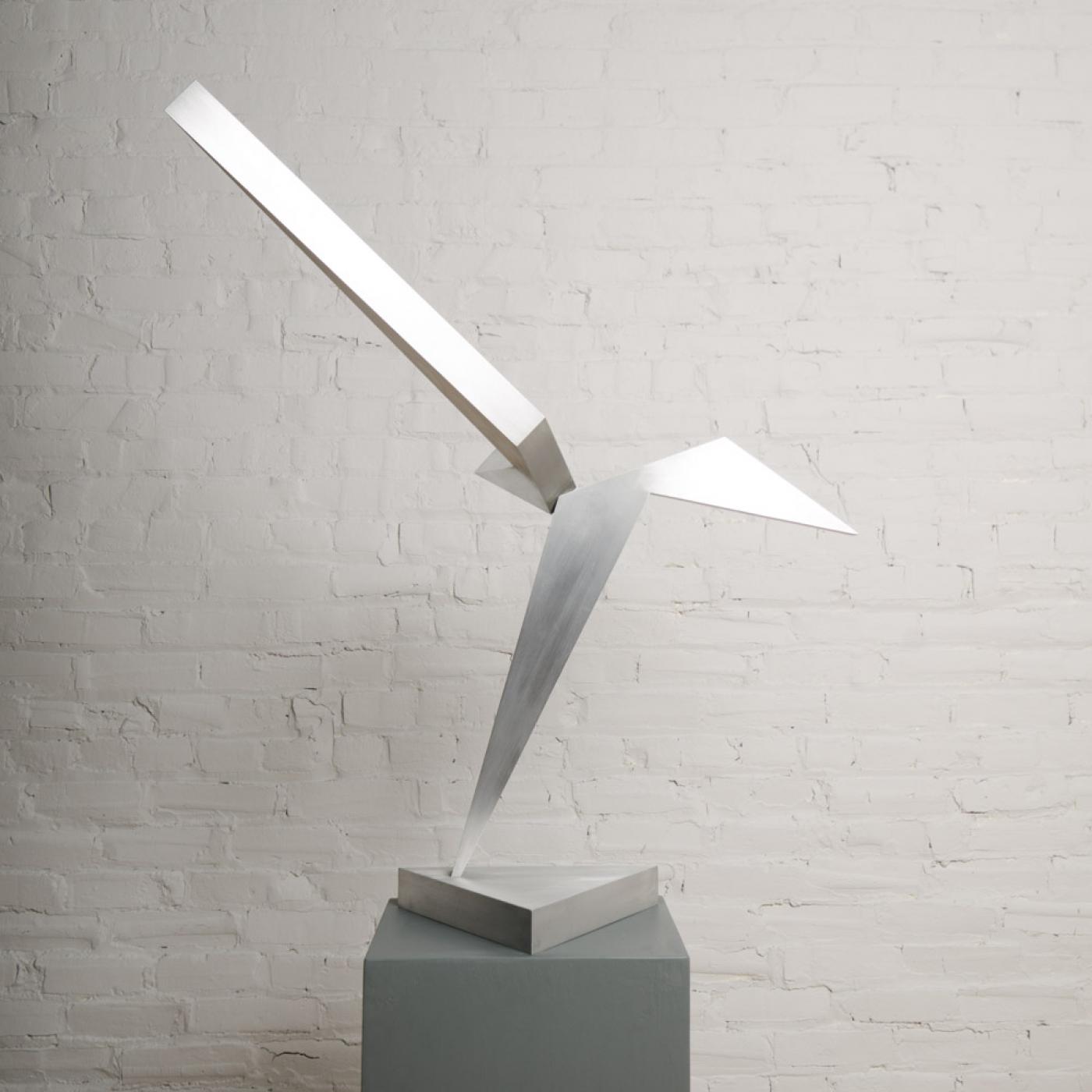 Larray Mohark Larry Mohr - A cast bronze abstract sculpture by Larry Mohr, 1990s