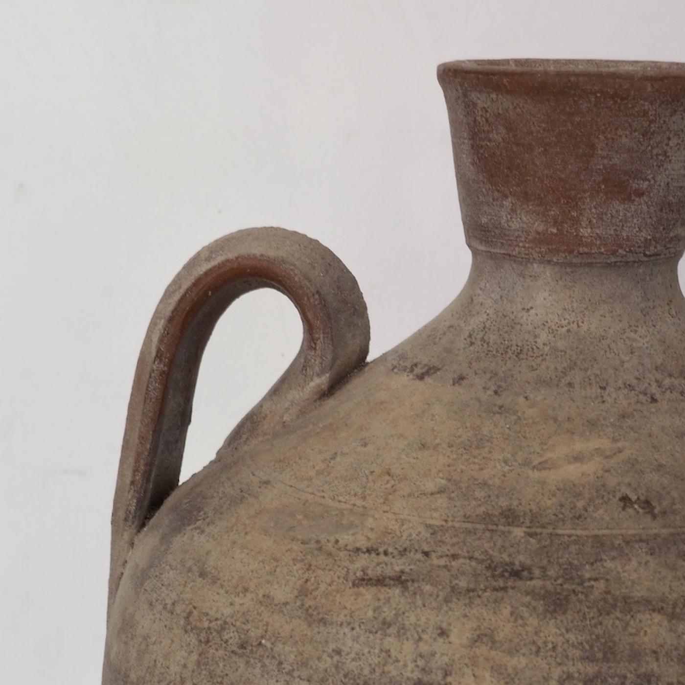 Late 19th Century Antique Bell Shaped Portuguese Terracotta Jug