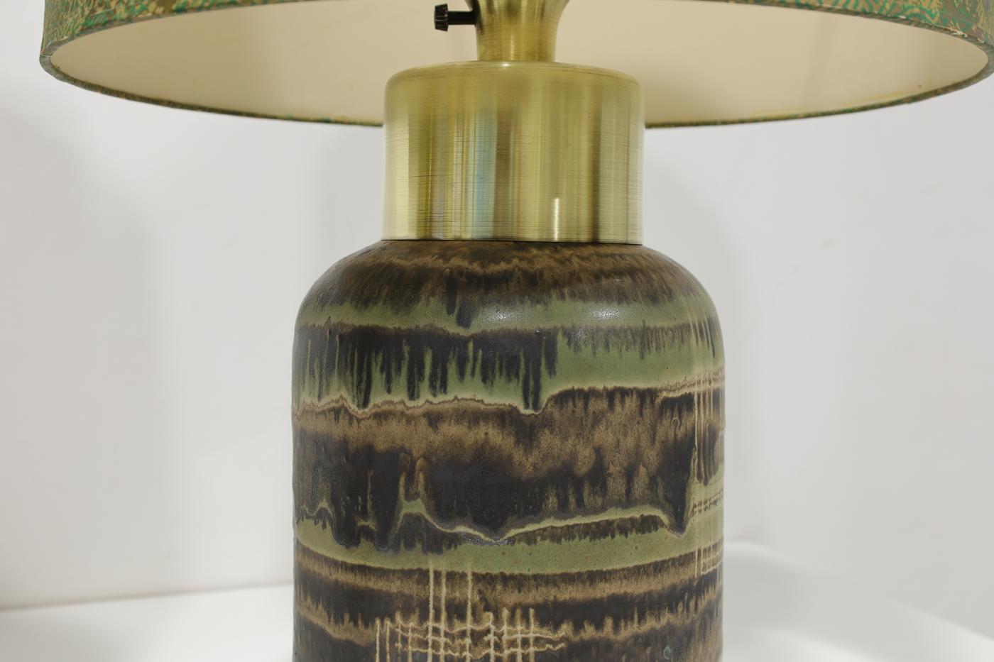 Lee Rosen - Pair of Lee Rosen Ceramic and Brass Lamps