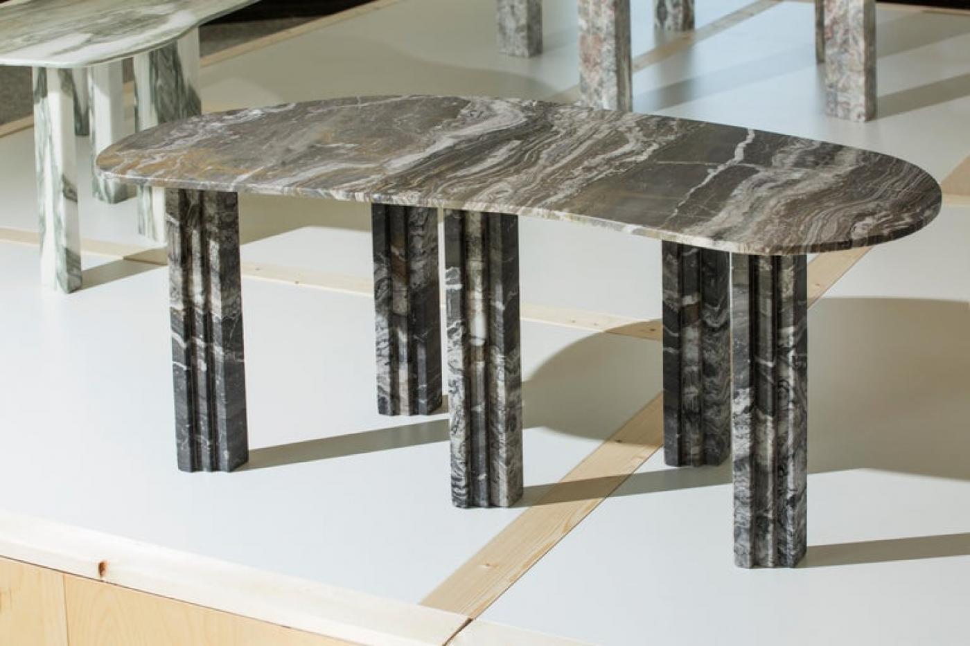 Lorenzo Bini Sculptural Marble Table, Lorenzo Bini