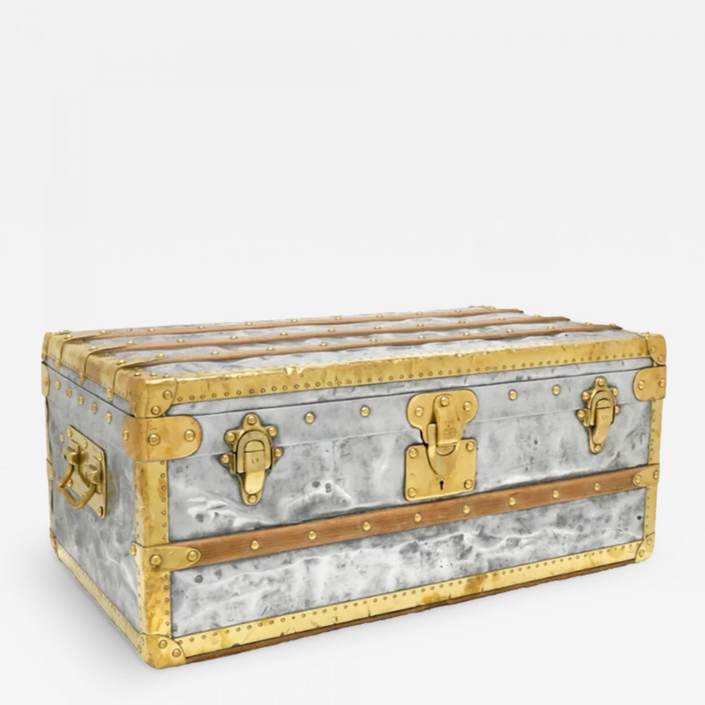 Extremely rare all-zinc cabin trunk by Louis Vuitton, c. 1890s, 1stdibs.com