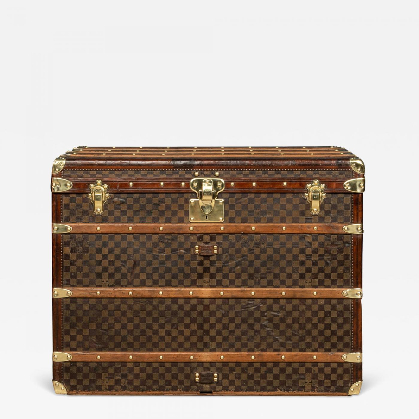 Louis Vuitton Trunk Covered in Damier Canvas, France c.1900