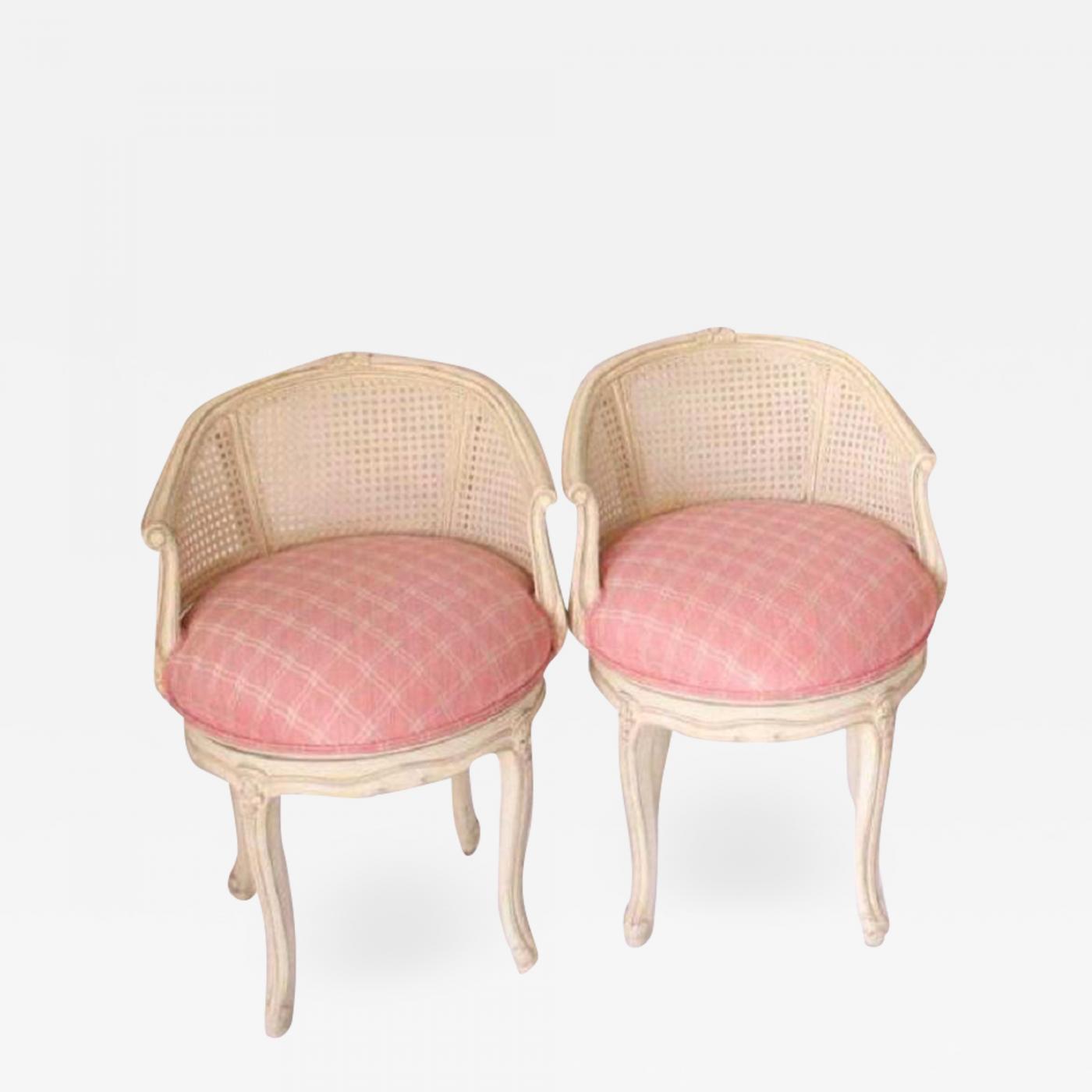 pink vanity chair with back