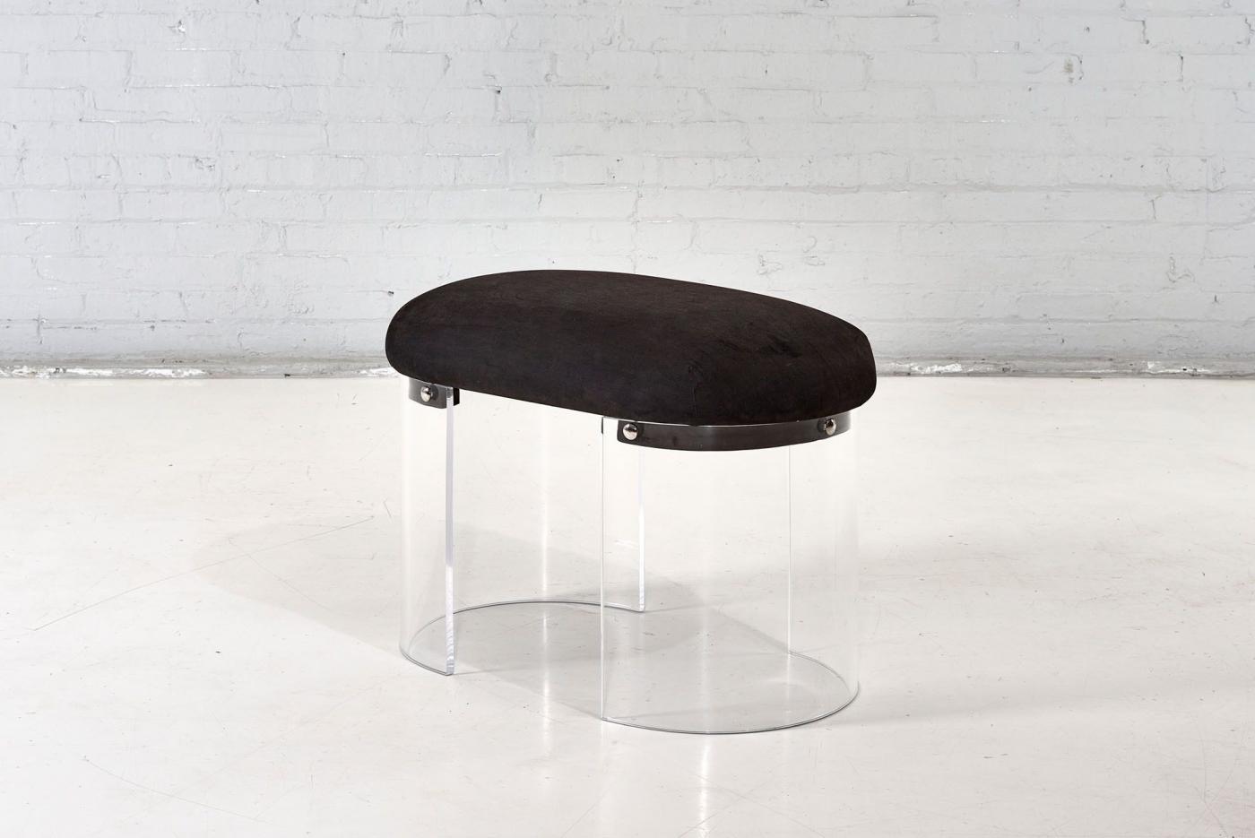 Lucite Vanity Bench, 1960