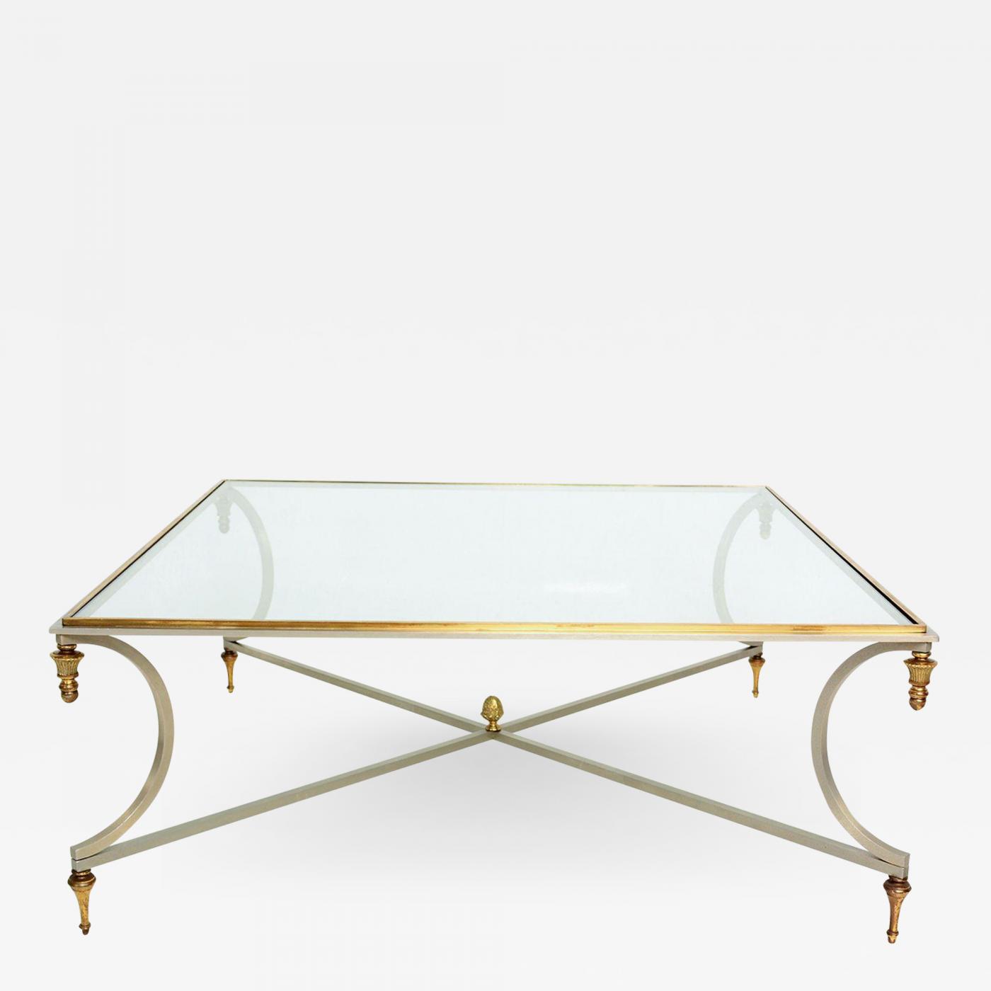 Maison Jansen Coffee Table Bronze Neoclassical Style Of Maison Jansen Hollywood Regency