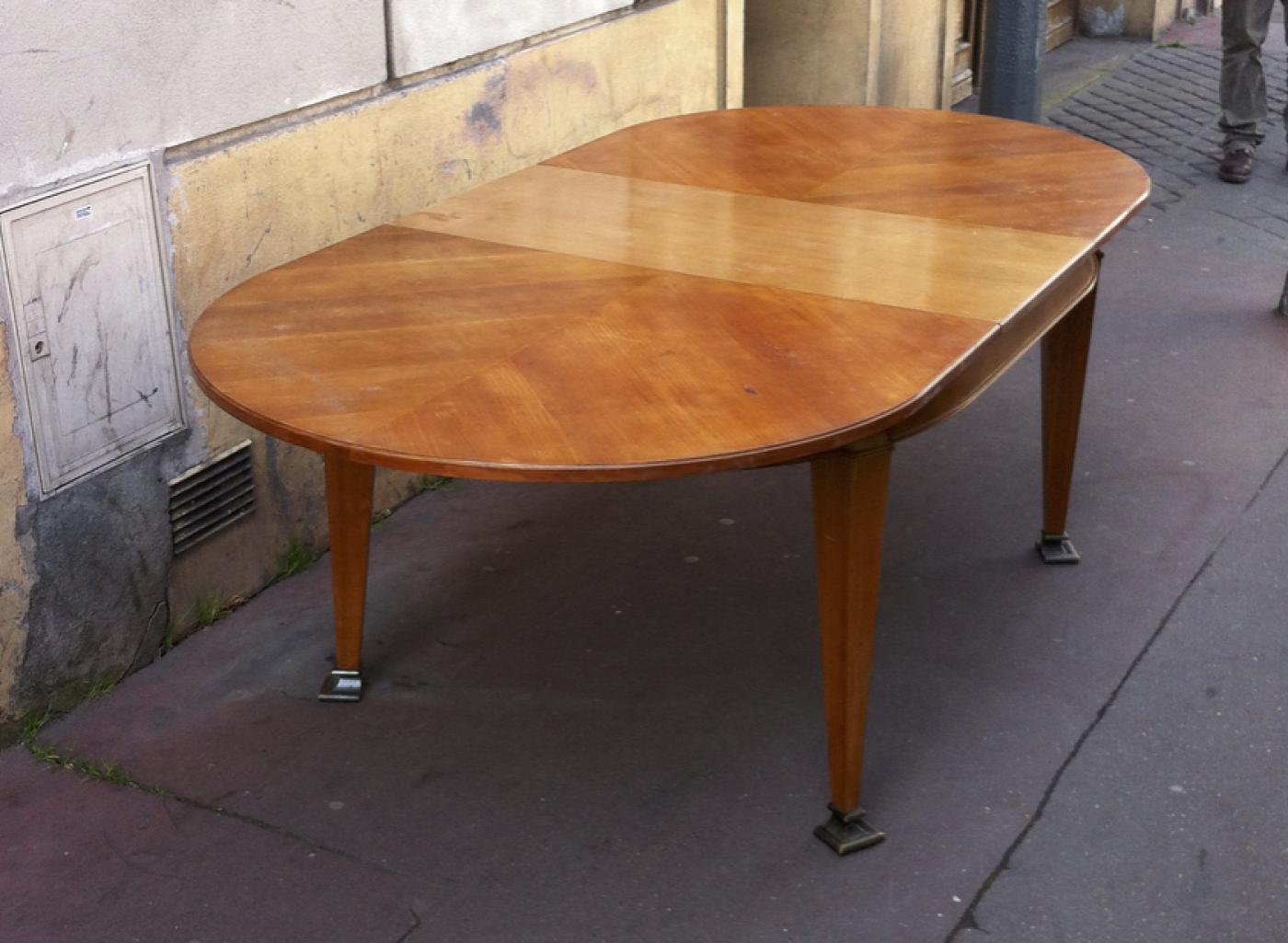 Maison Jansen Mason Jansen Oval Tinted Ash Tree Neo Classic Dining