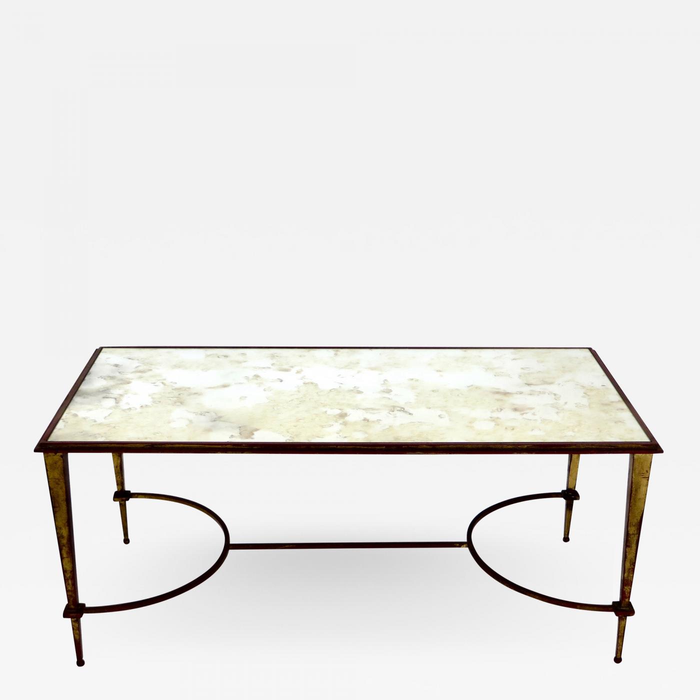 Maison Ramsay Maison Ramsay Coffee Table With Gilded Mirrored Top Verre Eglomise