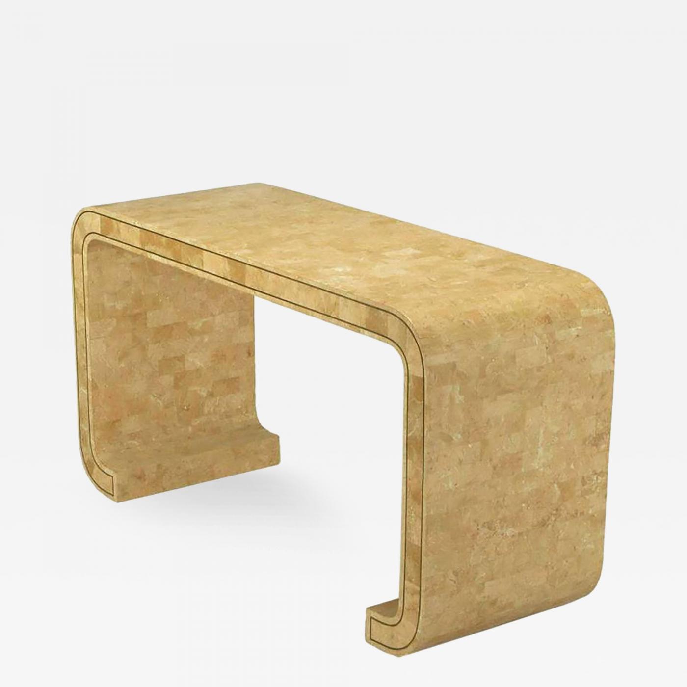 Maitland Smith Maitland Smith Tessellated Coral Stone And Brass