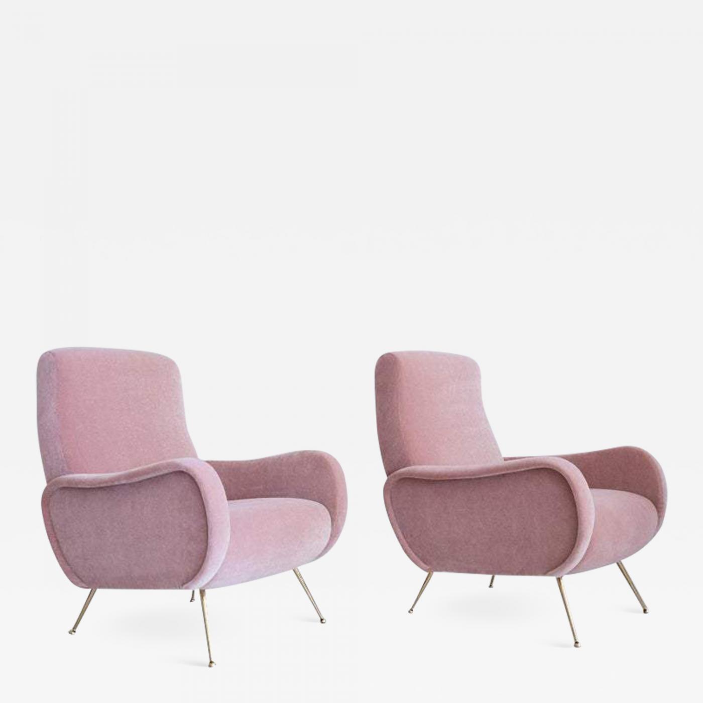 Marco Zanuso PAIR OF MARCO ZANUSO STYLE LADY CHAIRS