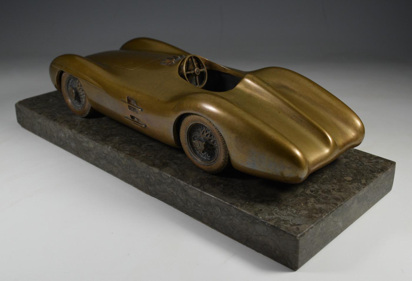 Mercedes-Benz Race Car Formula 1 Bronze Presentation Sculpture 1955