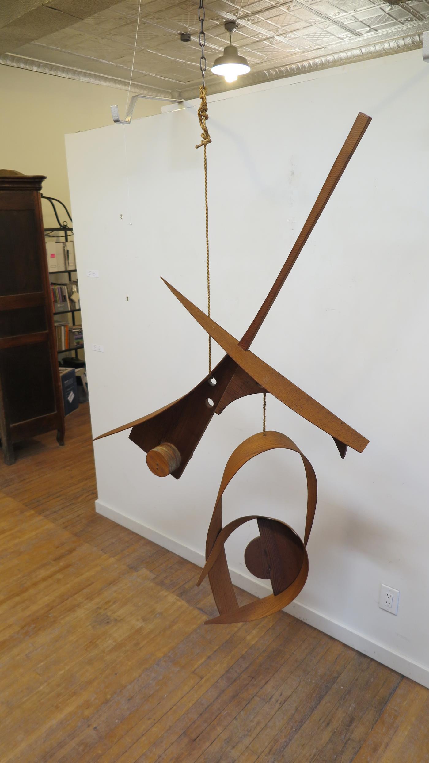 Michael Ince Abstract Wooden Mobil Sculpture by Michael Ince