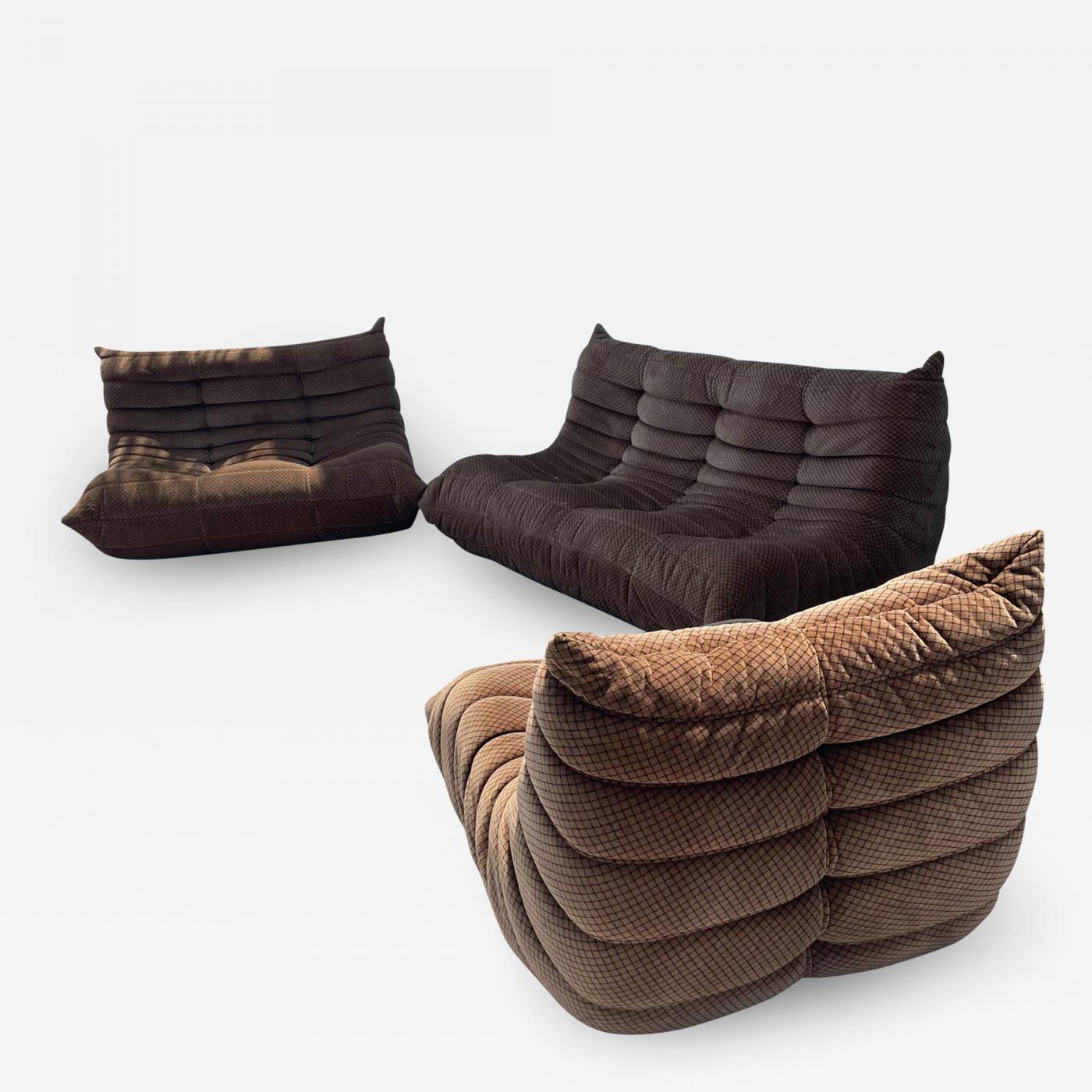 Brown TOGO Style Single Seat Lounge Chair 