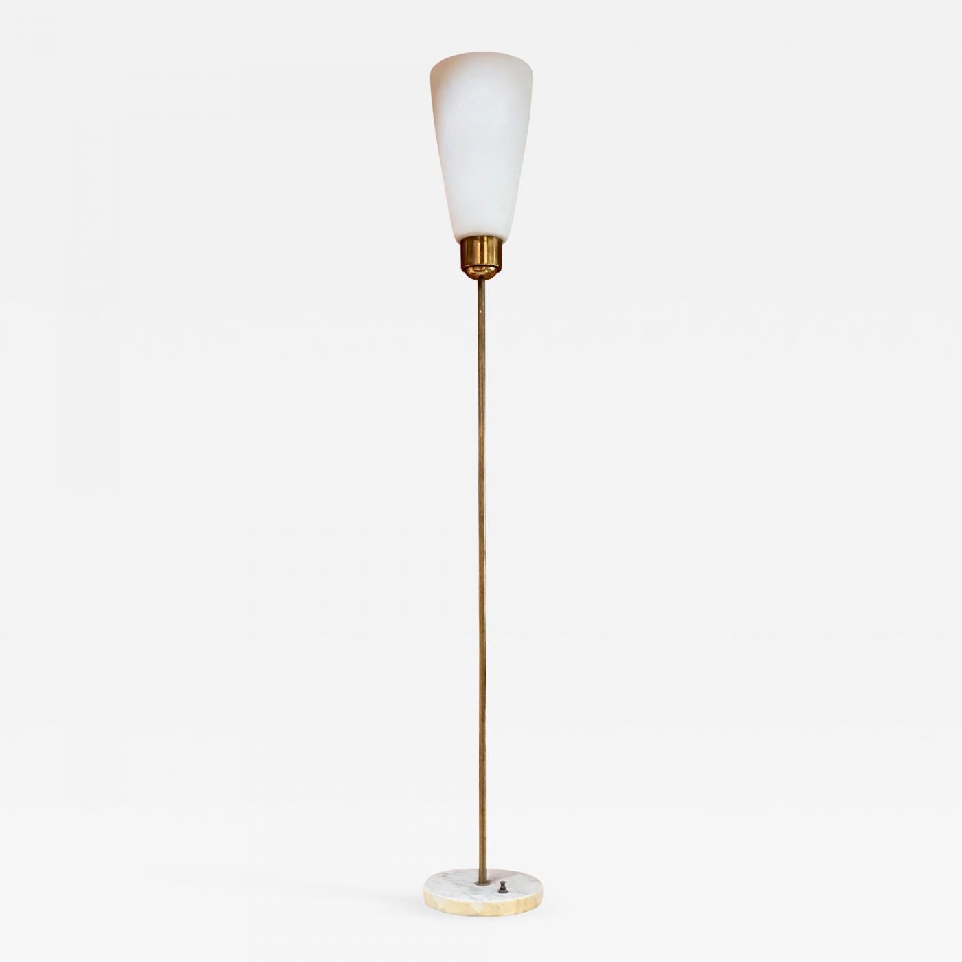 1950's Italian brass floor lamp