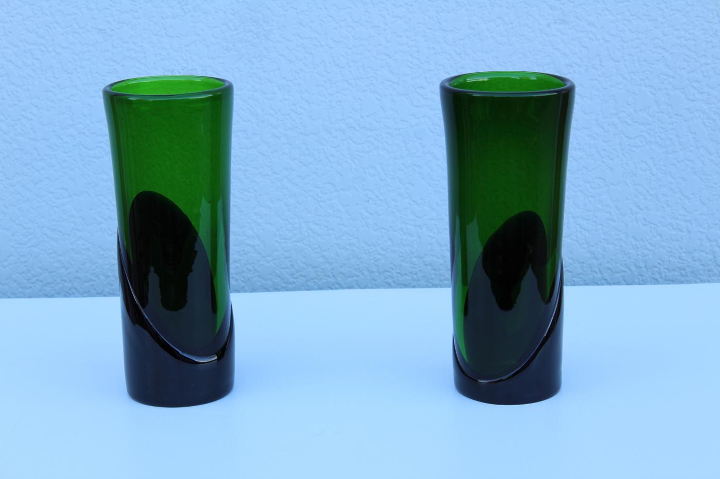 MidCentury Modern Art Glass Italian Vases