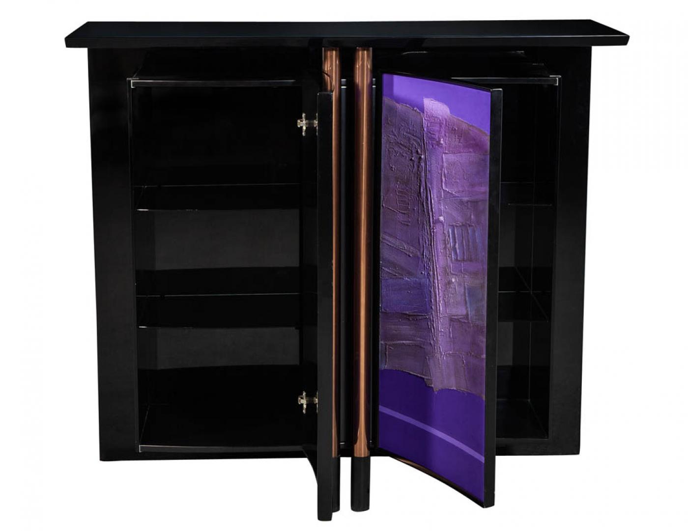 Mid Century Modern Black Bar