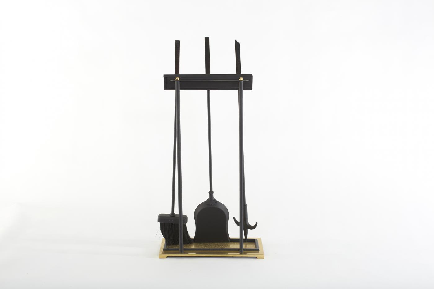 Mid Century Modern Fireplace Tool Set 4 Pieces