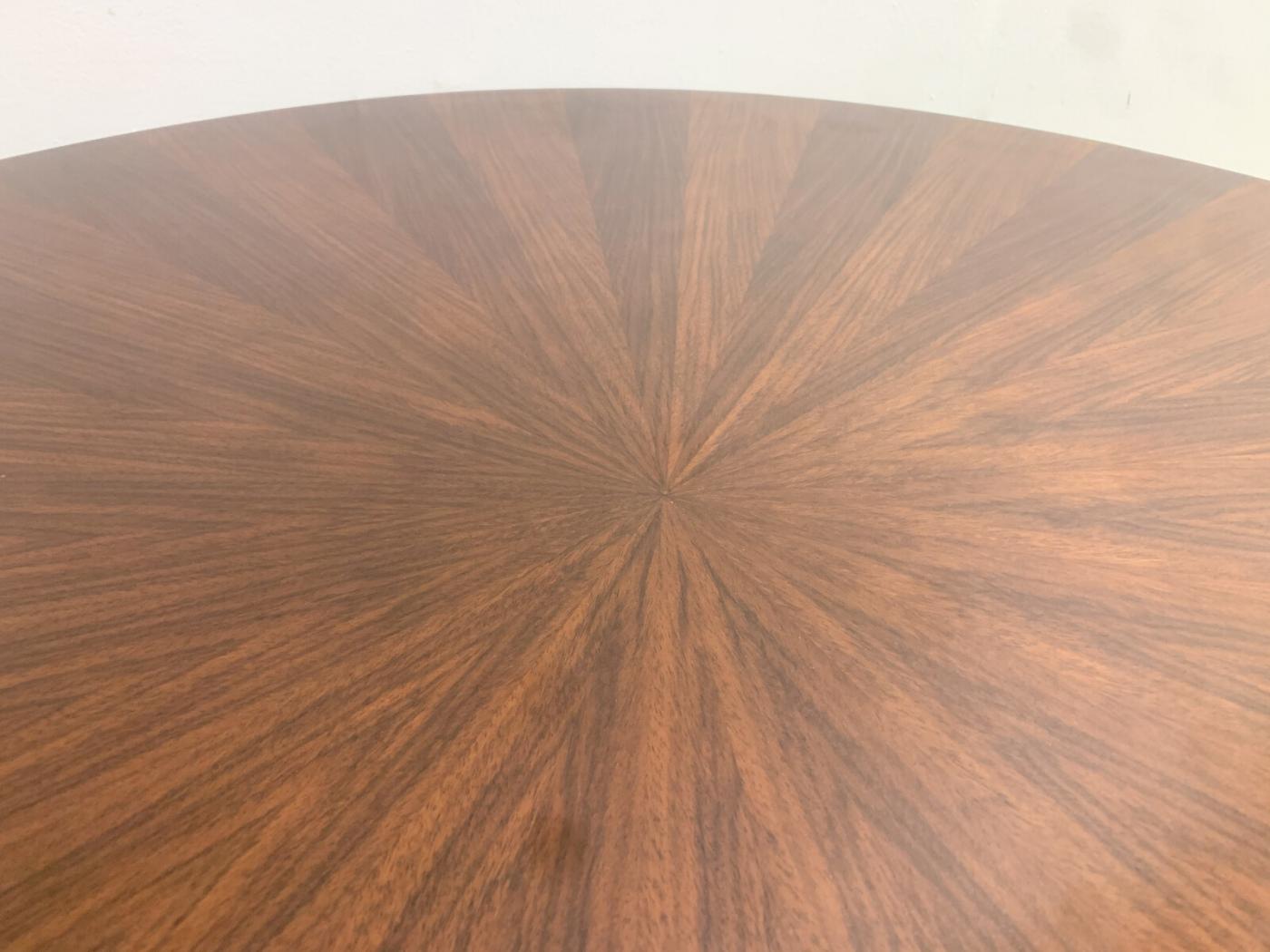 Mid Century Modern Round Wooden Coffee Table