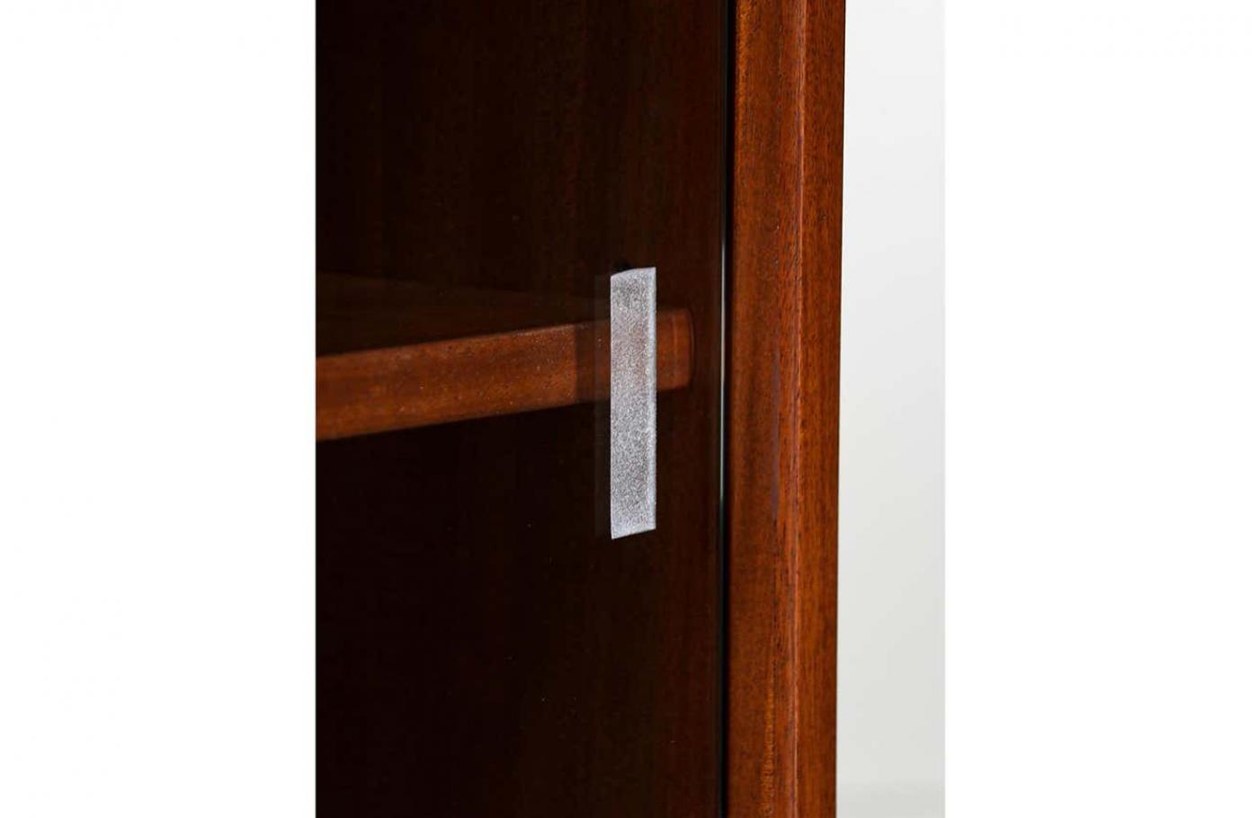 MidCentury Modern Walnut & Glass Bookcase