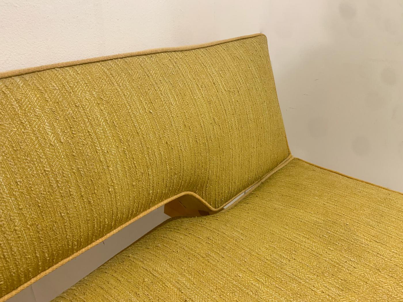 Mid Century Modern Yellow Sofa Bed