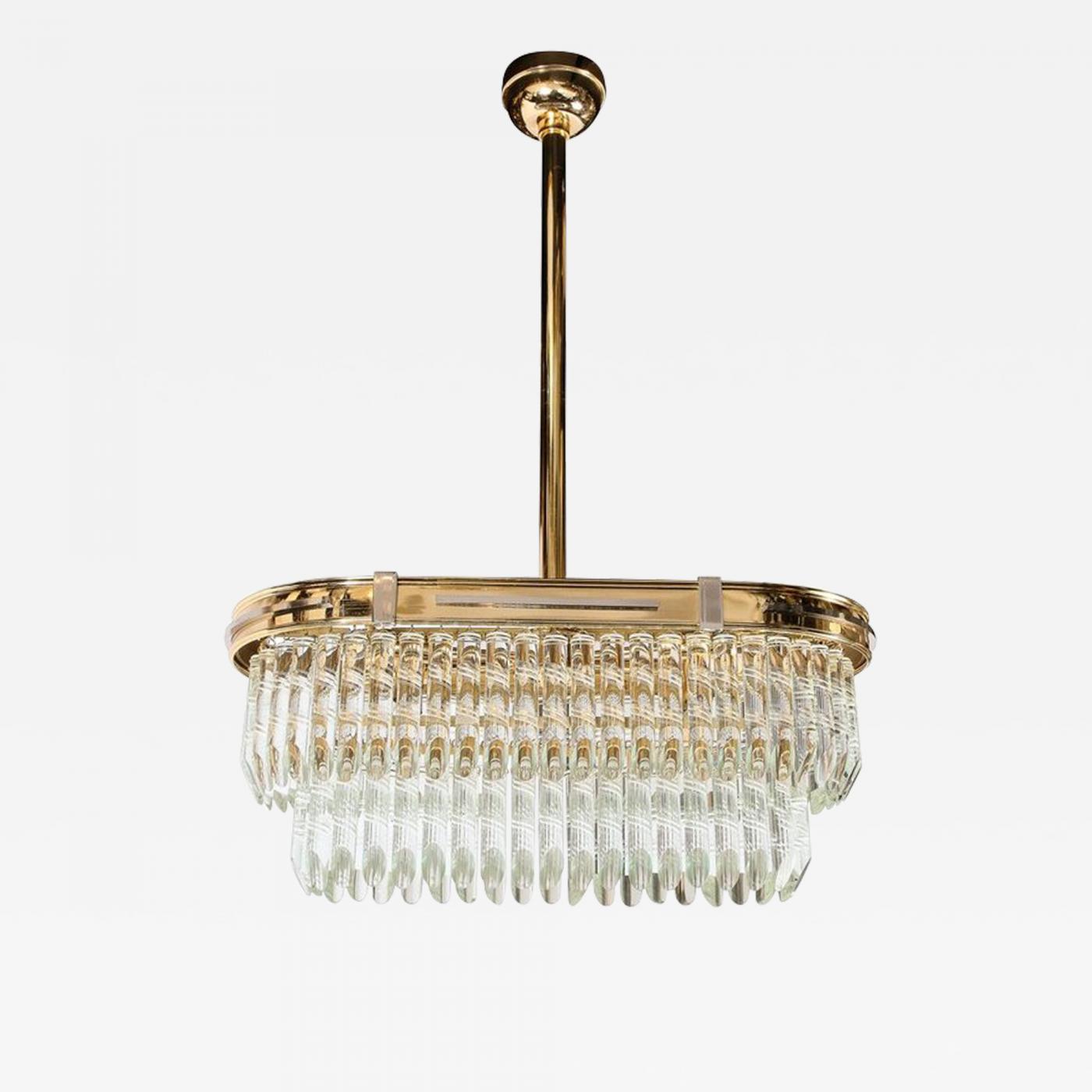 Brass & Crystal Chandelier – Found Furnishings