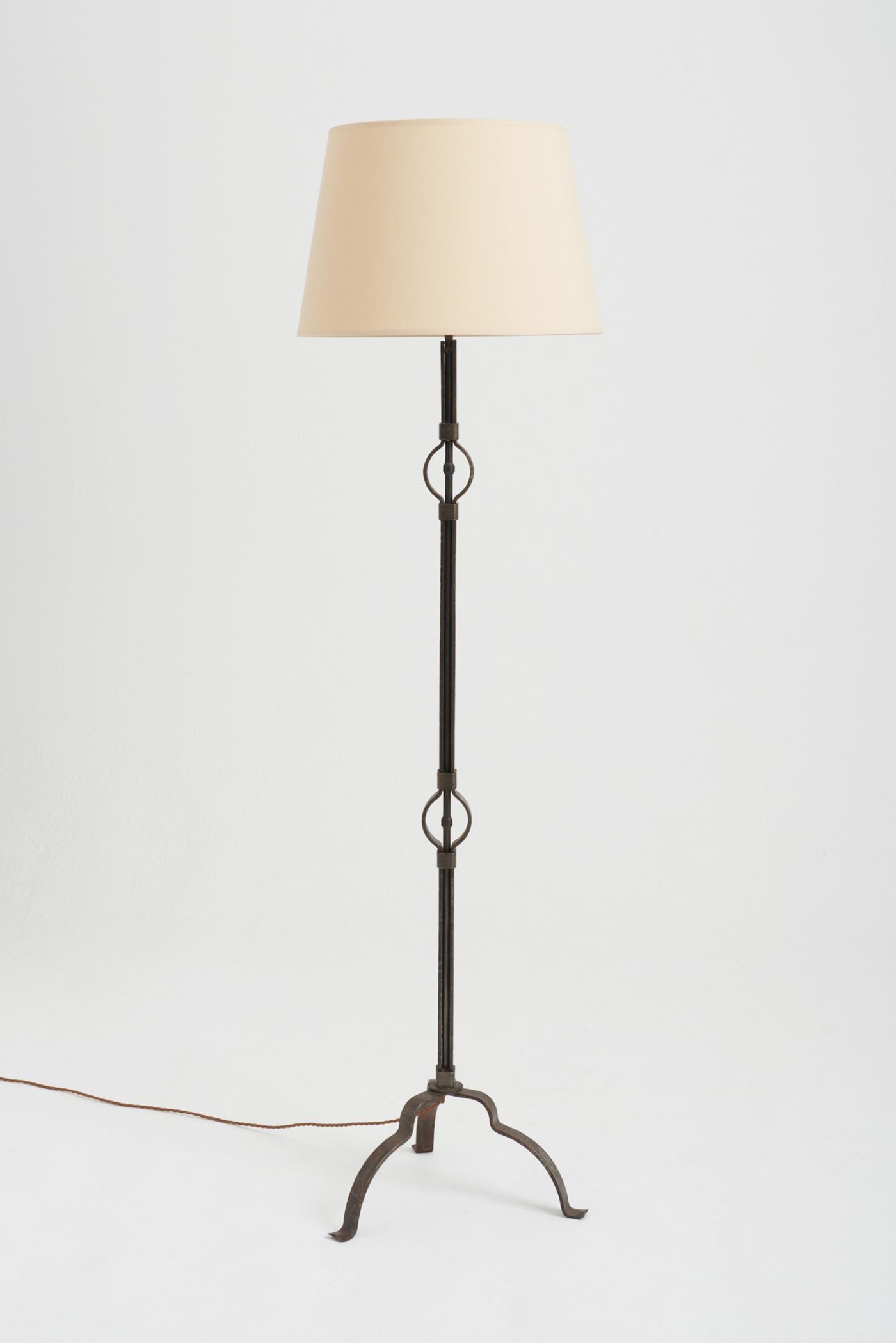 Mid-Century Wrought Iron Floor Lamp