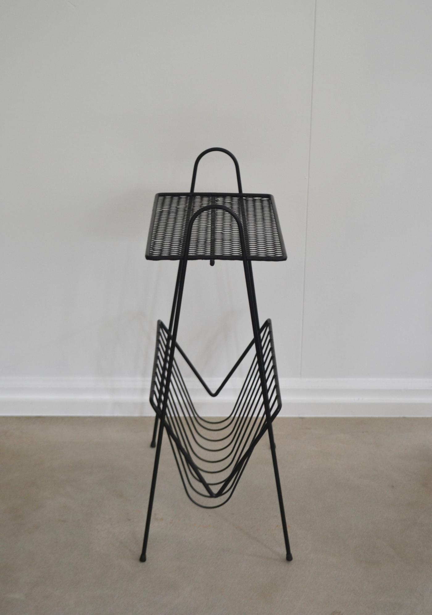 MidCentury Wrought Iron Side Table