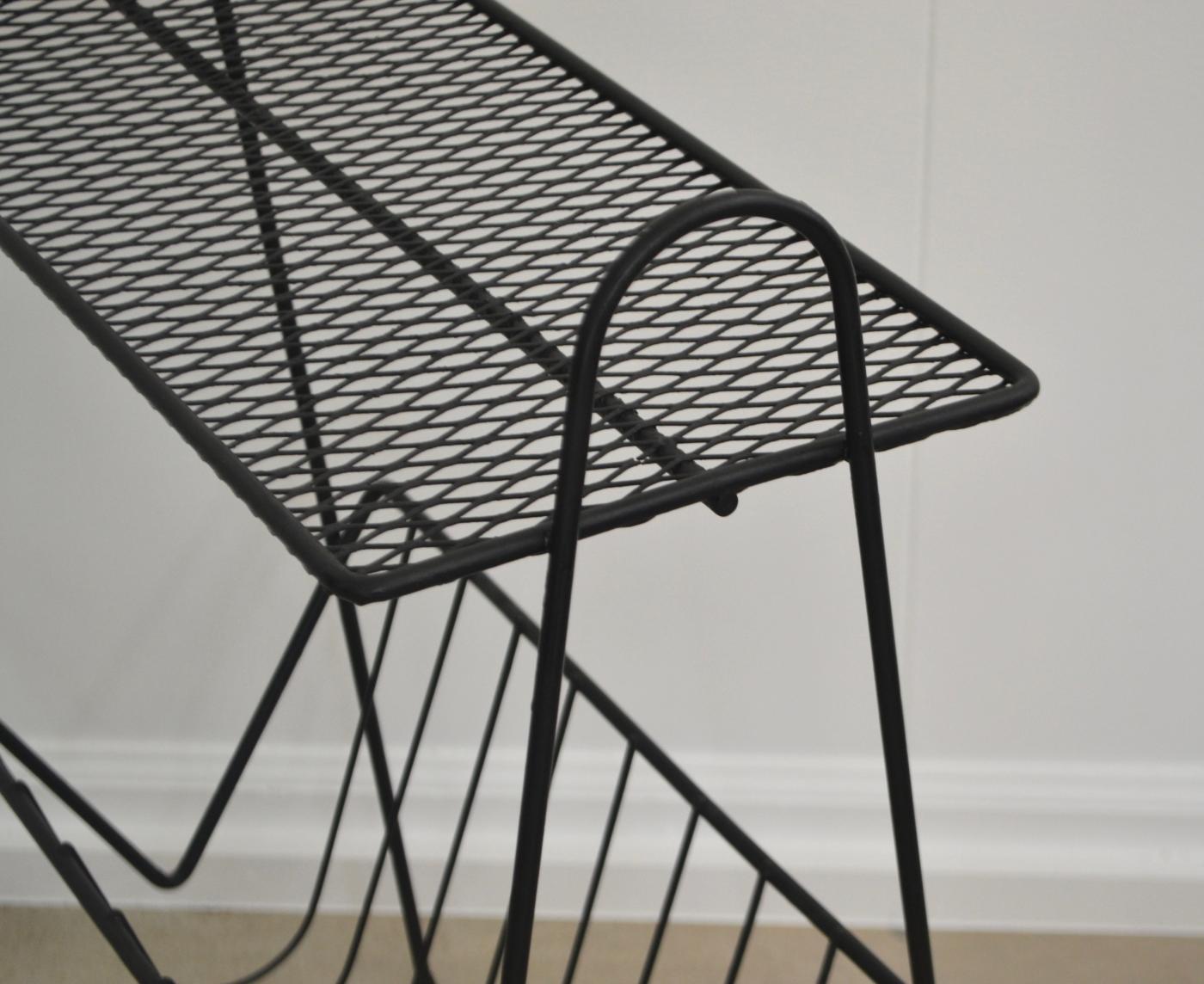 MidCentury Wrought Iron Side Table