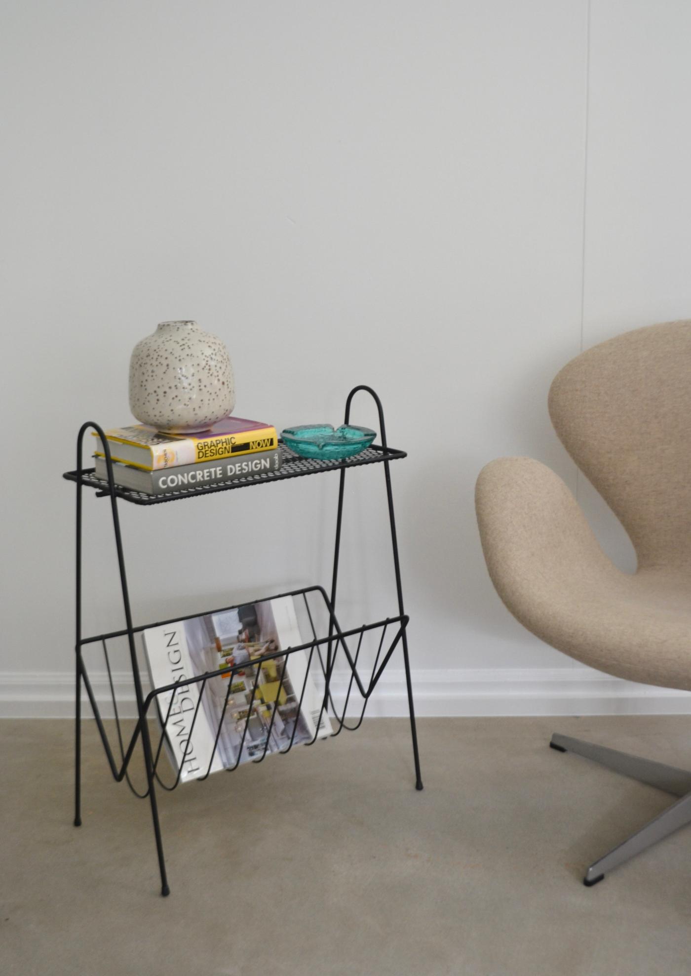 MidCentury Wrought Iron Side Table