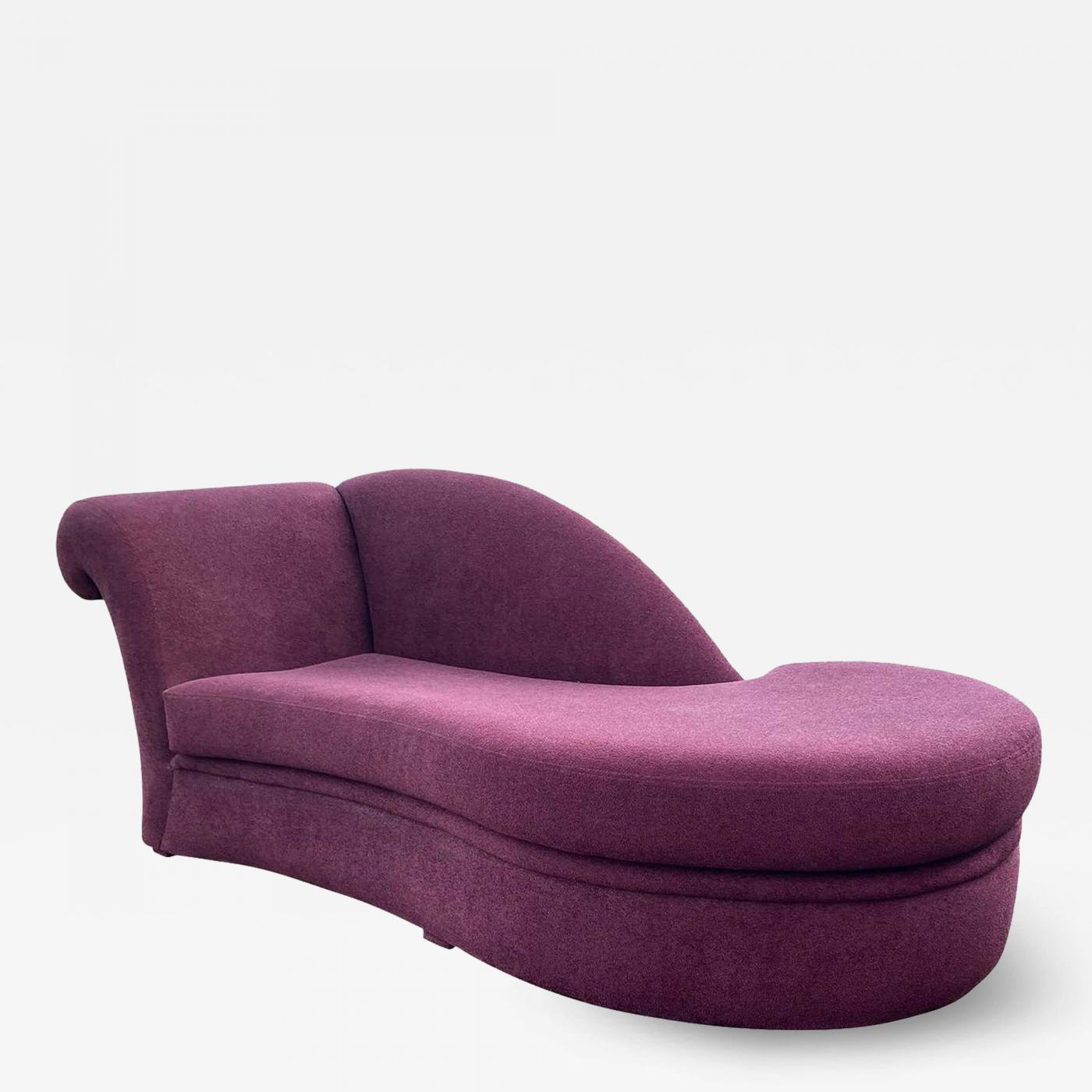 Midcentury Italian Postmodern Sculptural Chaise Lounge Sofa