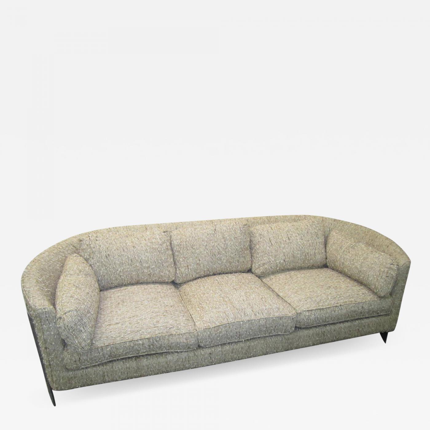 Milo baughman deals curved sofa