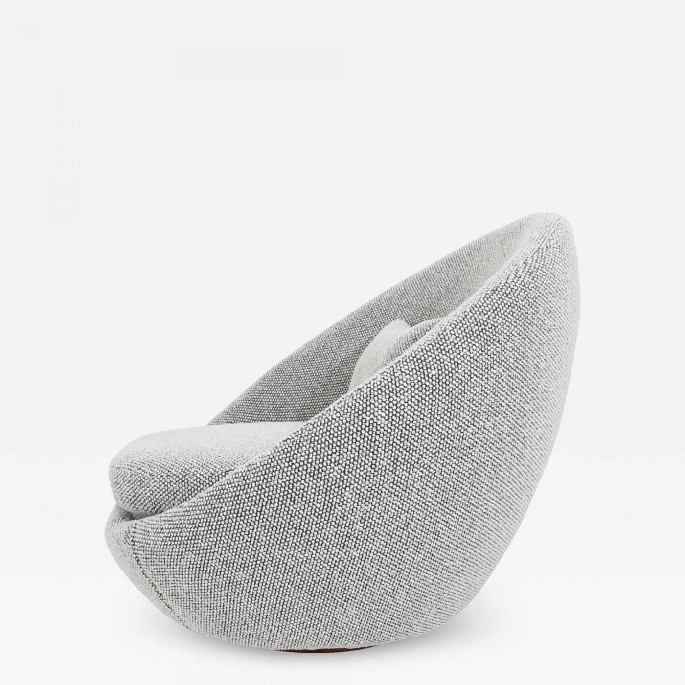 White swivel egg discount chair