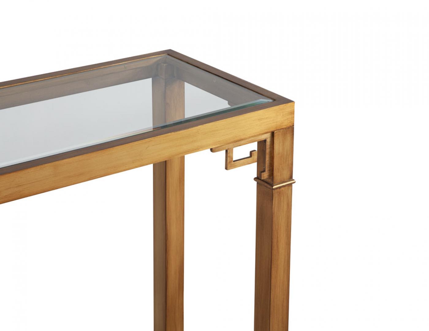 Mastercraft Modern Brass Console Table by Mastercraft 1970’s USA