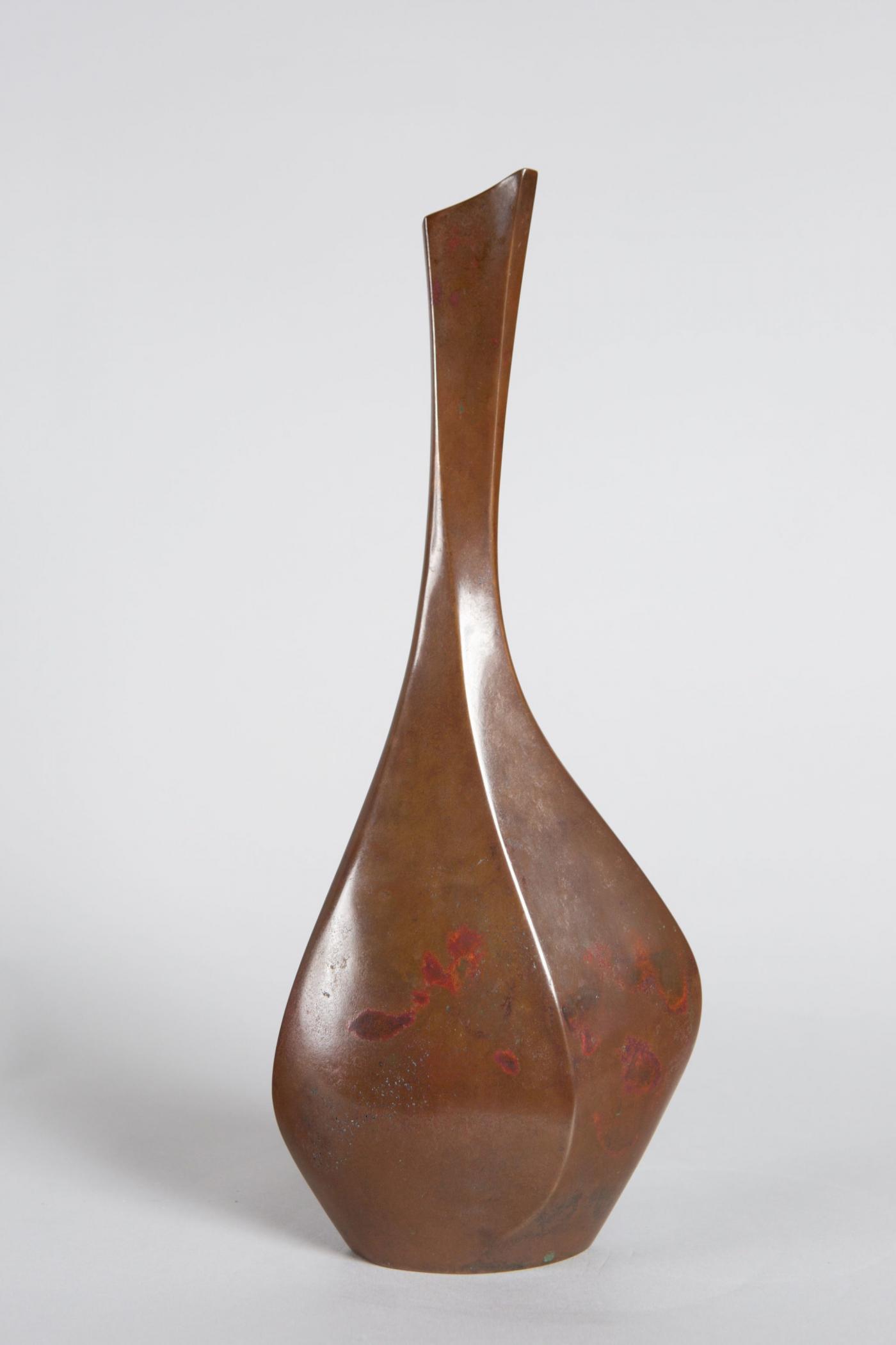 Modern Japanese Bronze Bud Vase